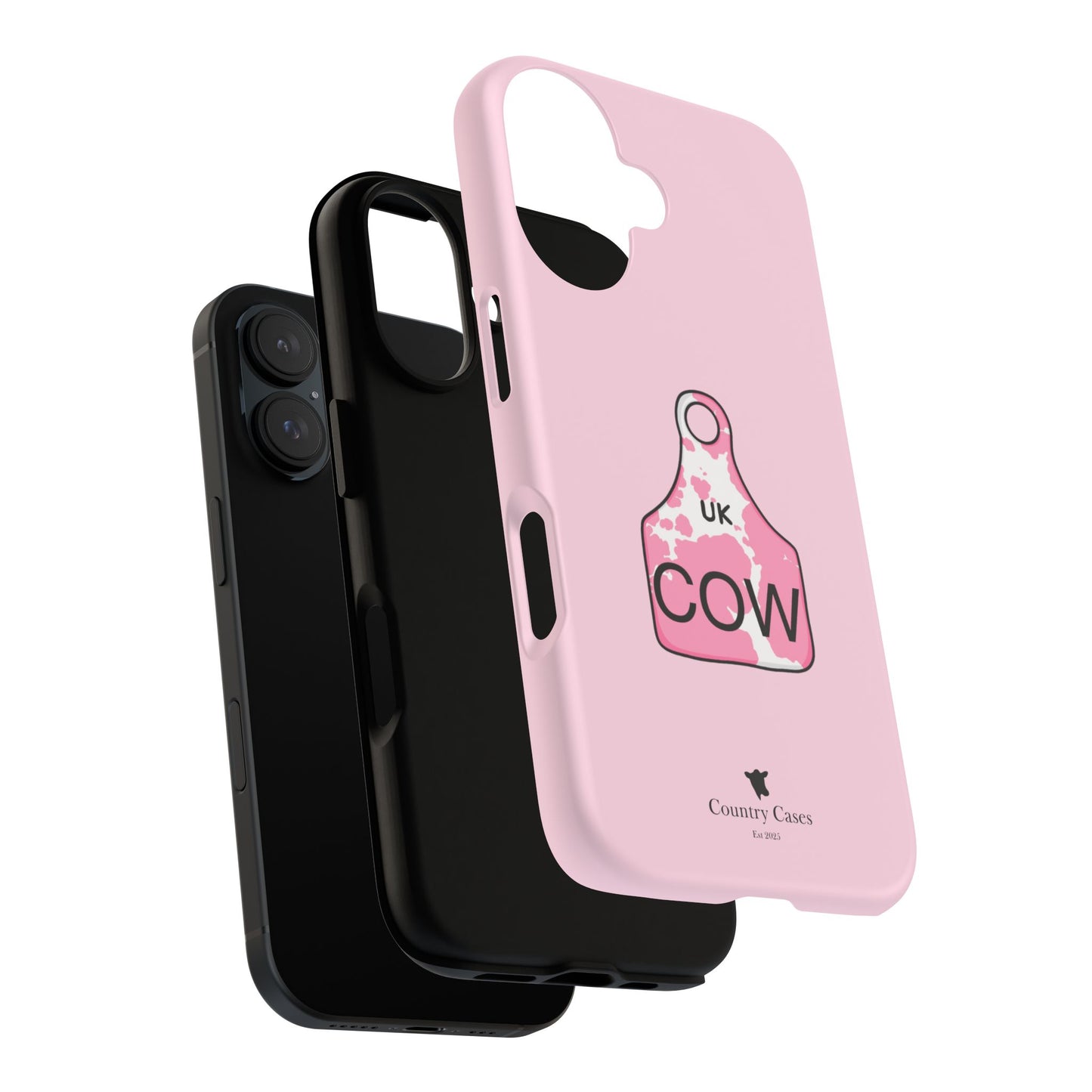 Pink ear tag case