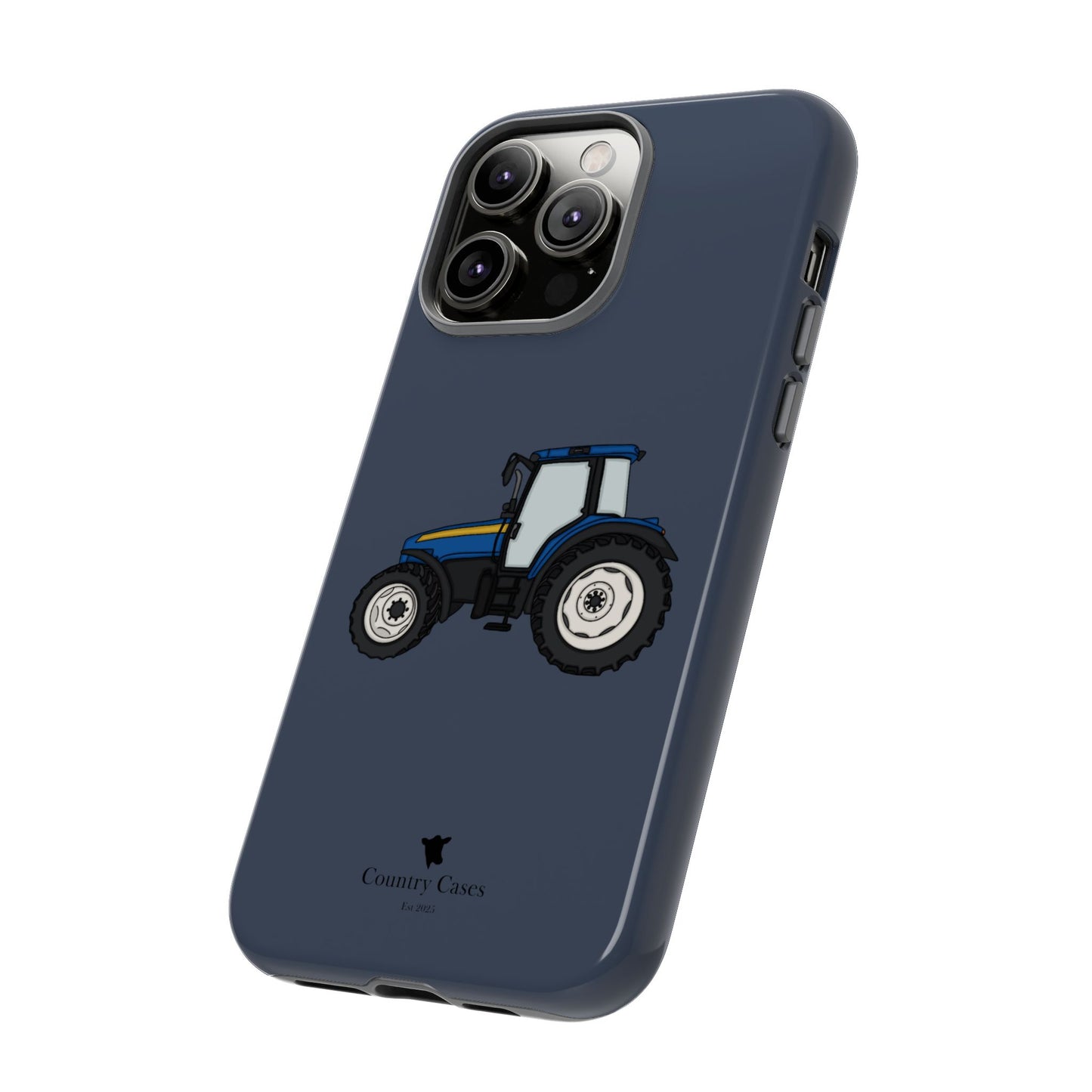 Blue tractor case