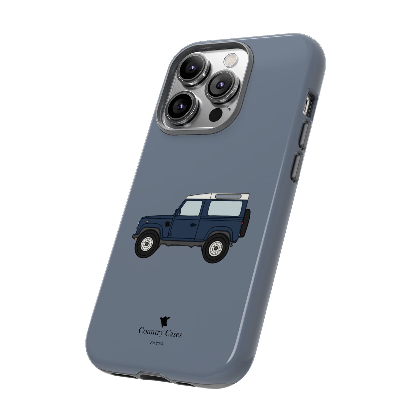 Blue landy phone case