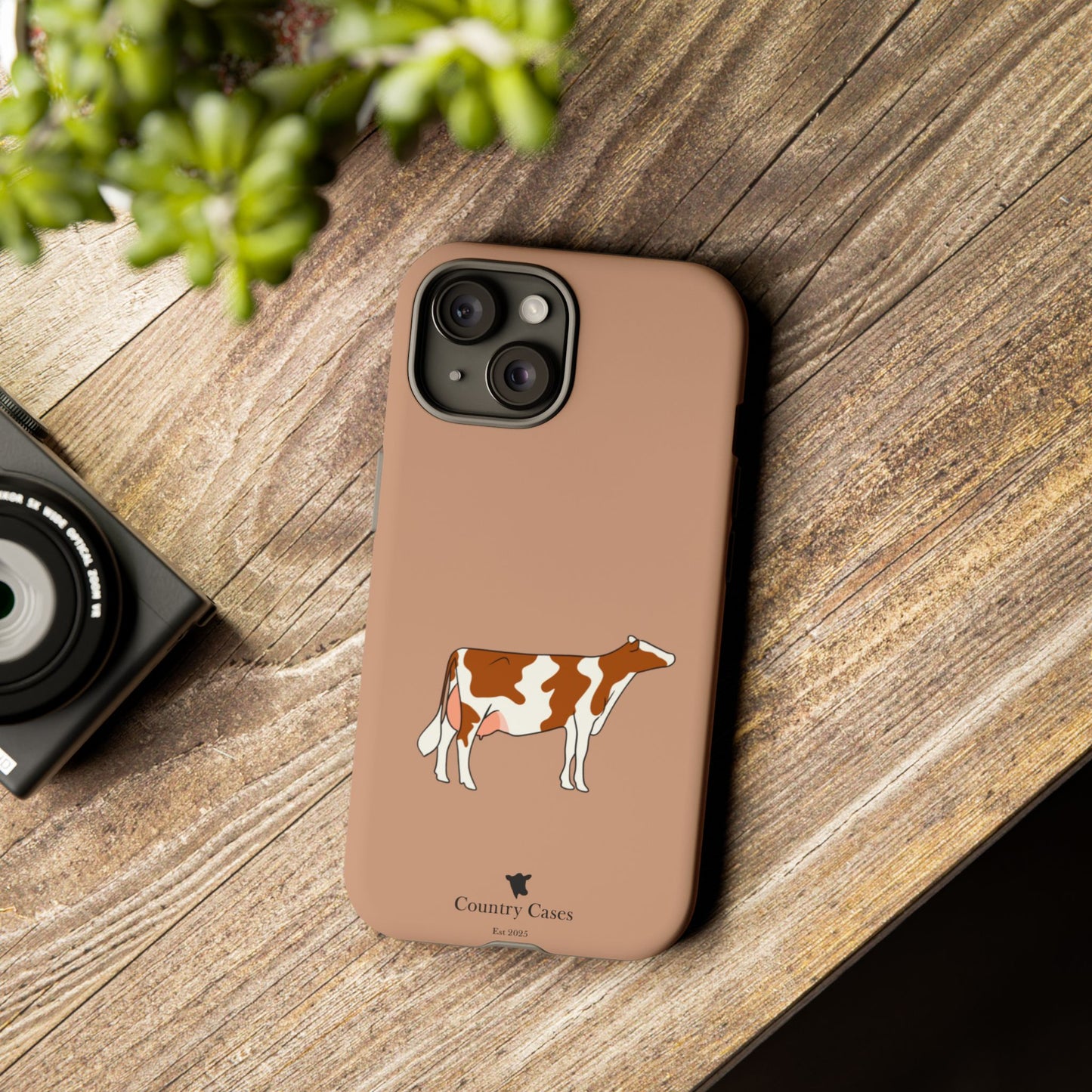 Red and white Holstein case