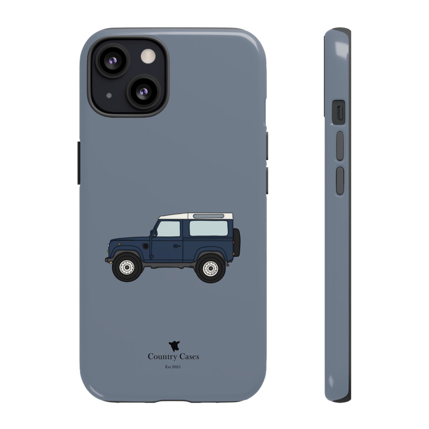 Blue landy phone case