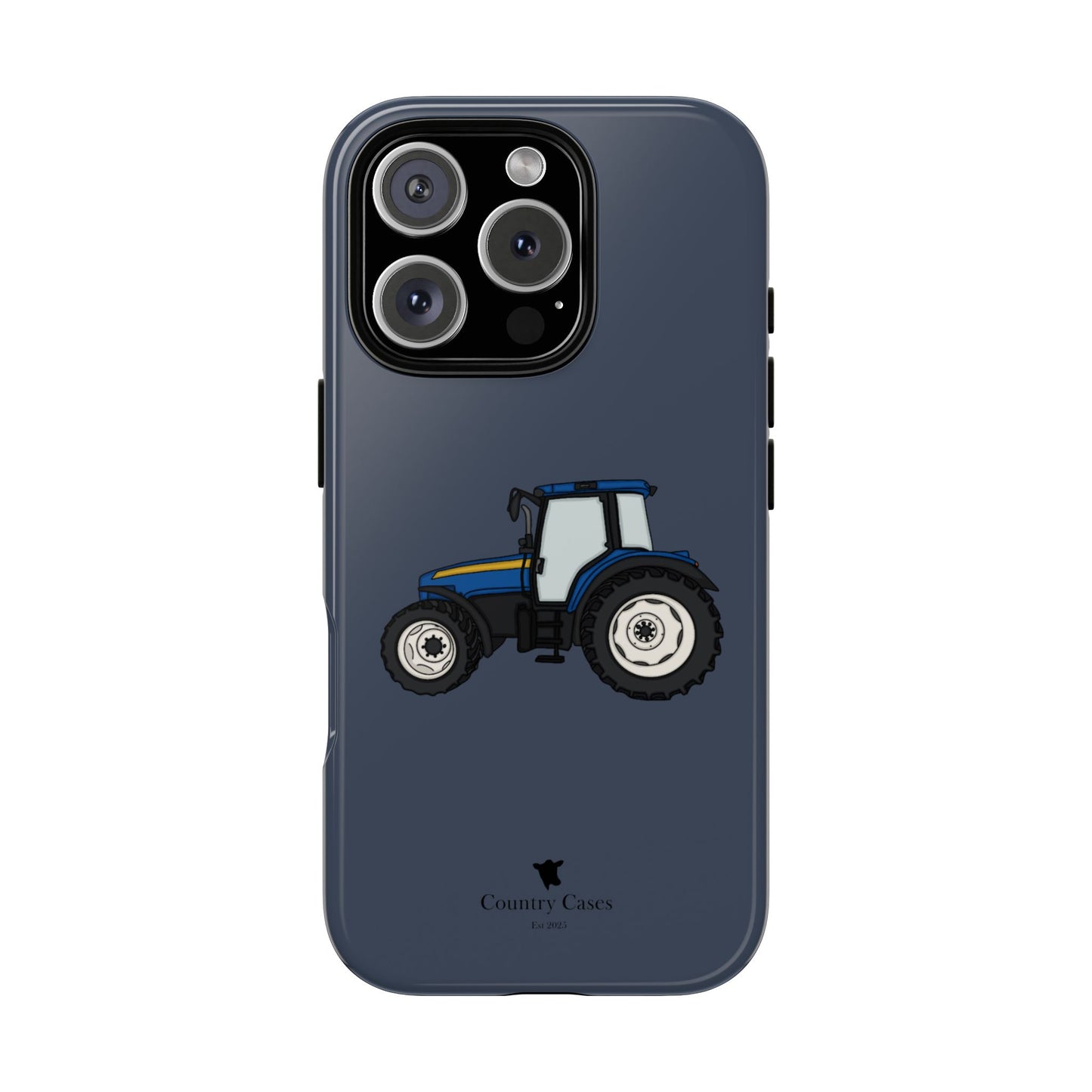 Blue tractor case