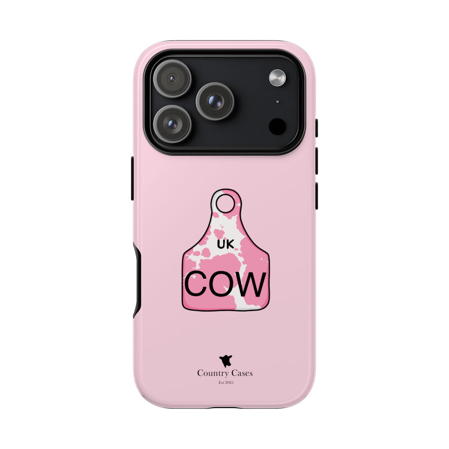 Pink ear tag case