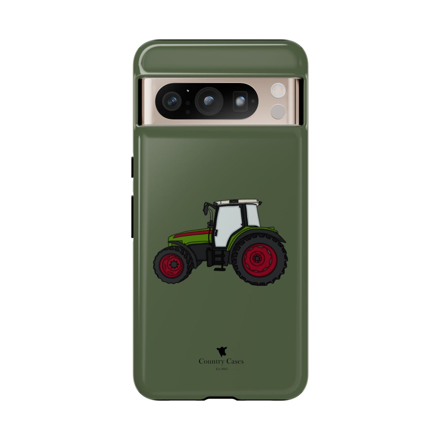 Android green tractor case