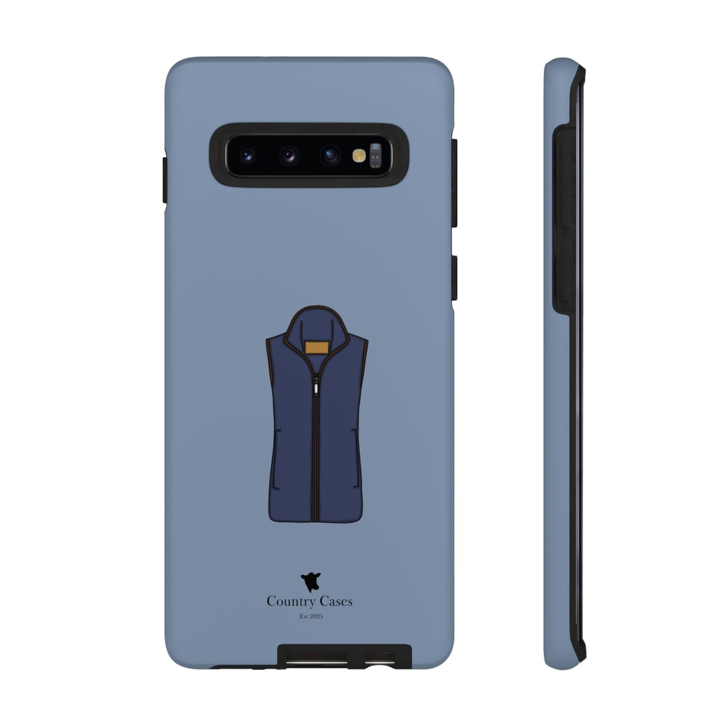 Android blue waistcoat case
