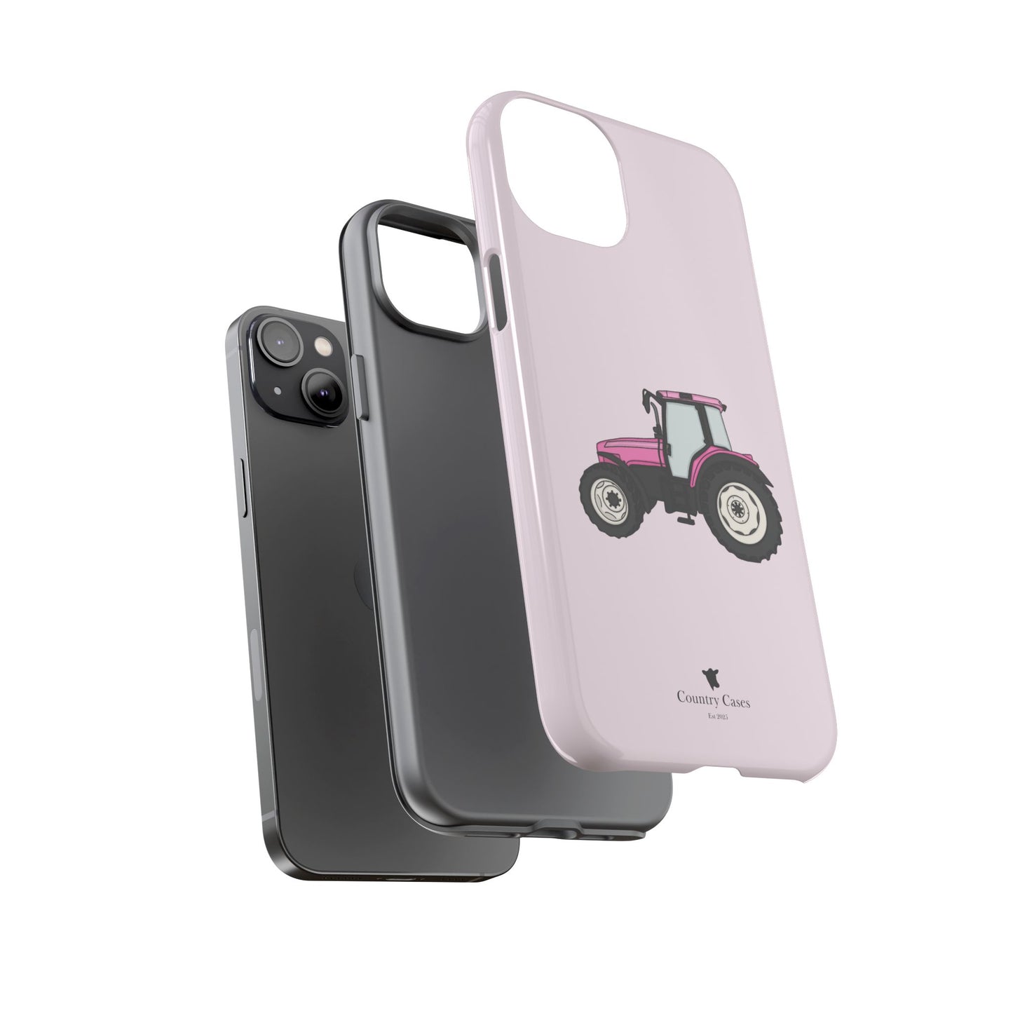 Pink tractor case