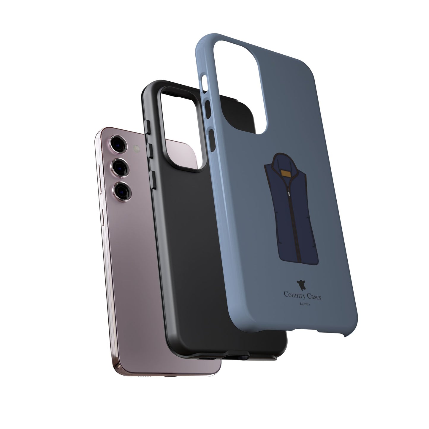 Android blue waistcoat case