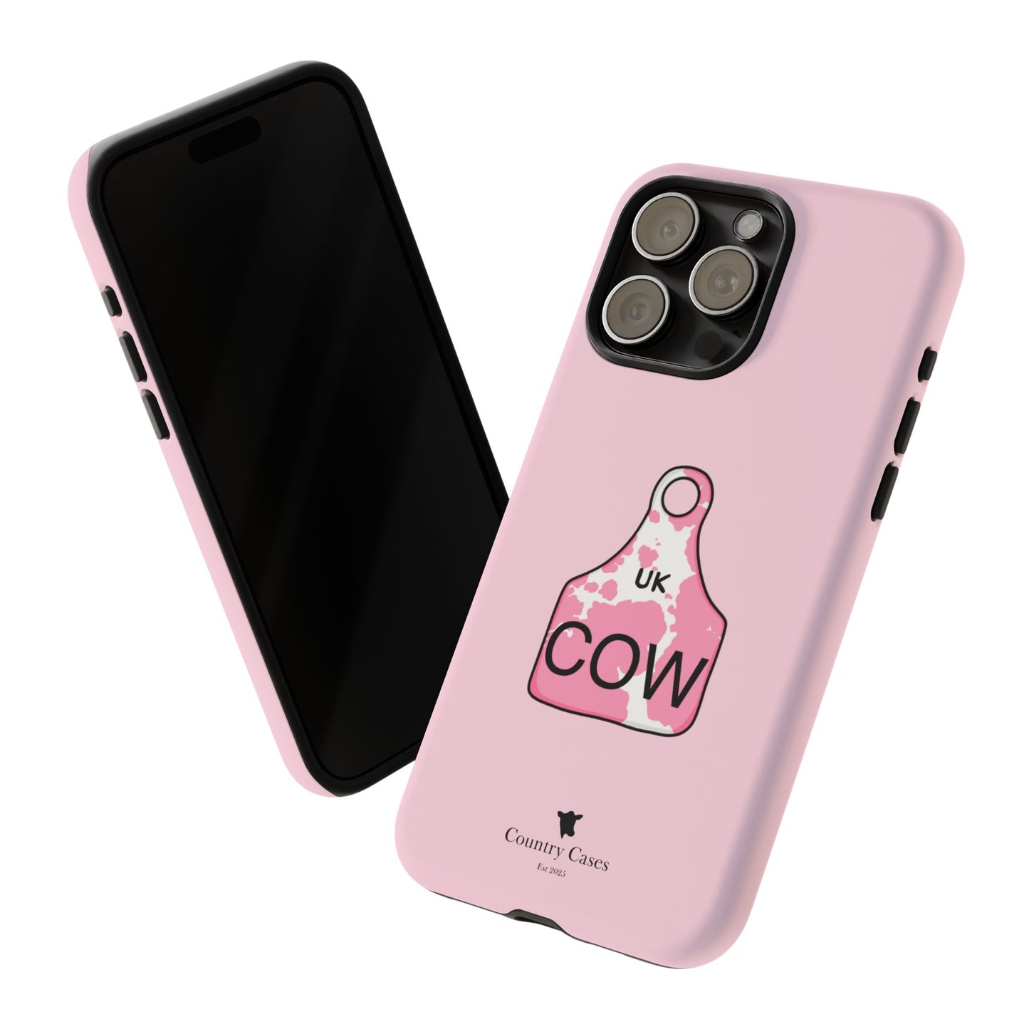 Pink ear tag case