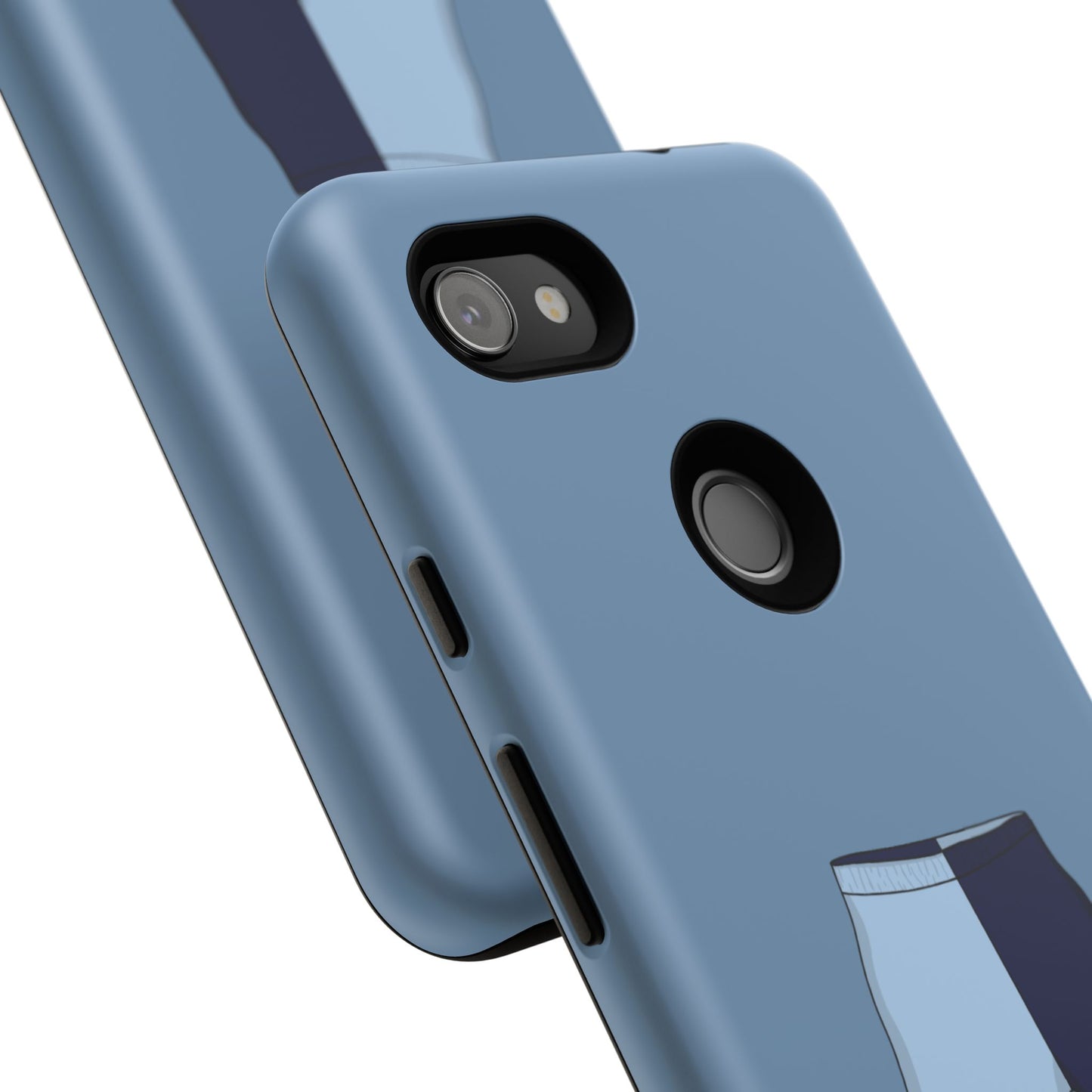 Android blue two toned short case