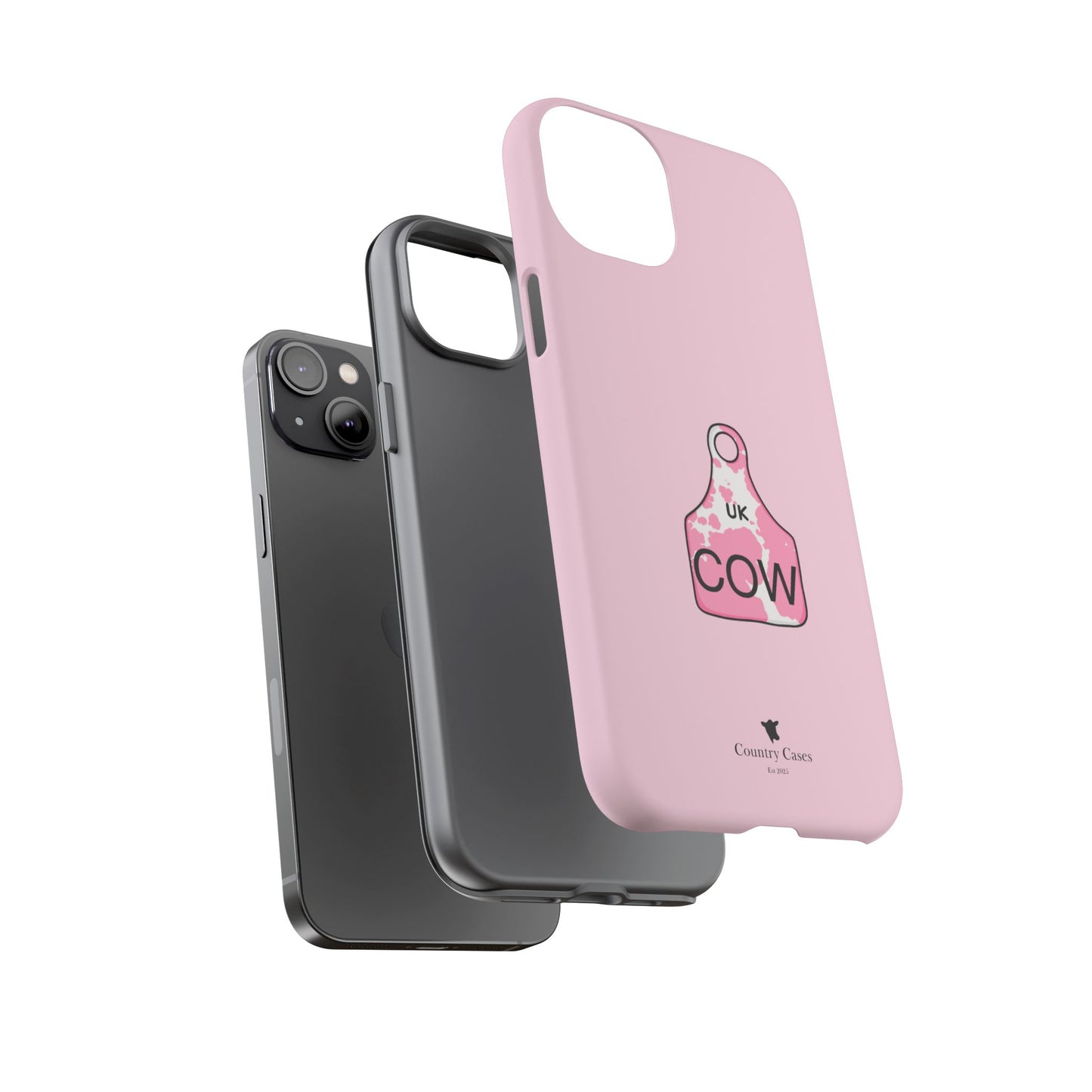Pink ear tag case