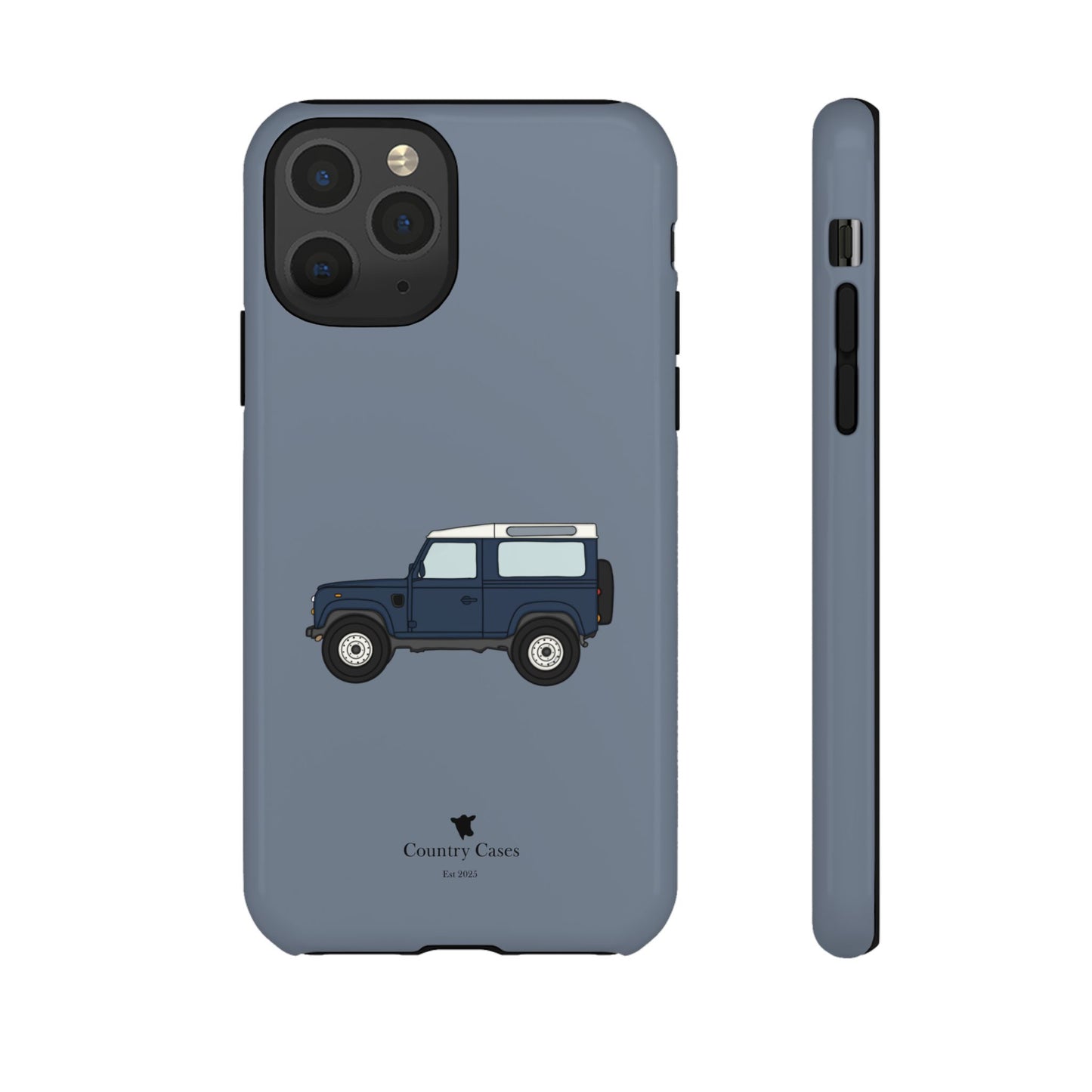Blue landy phone case
