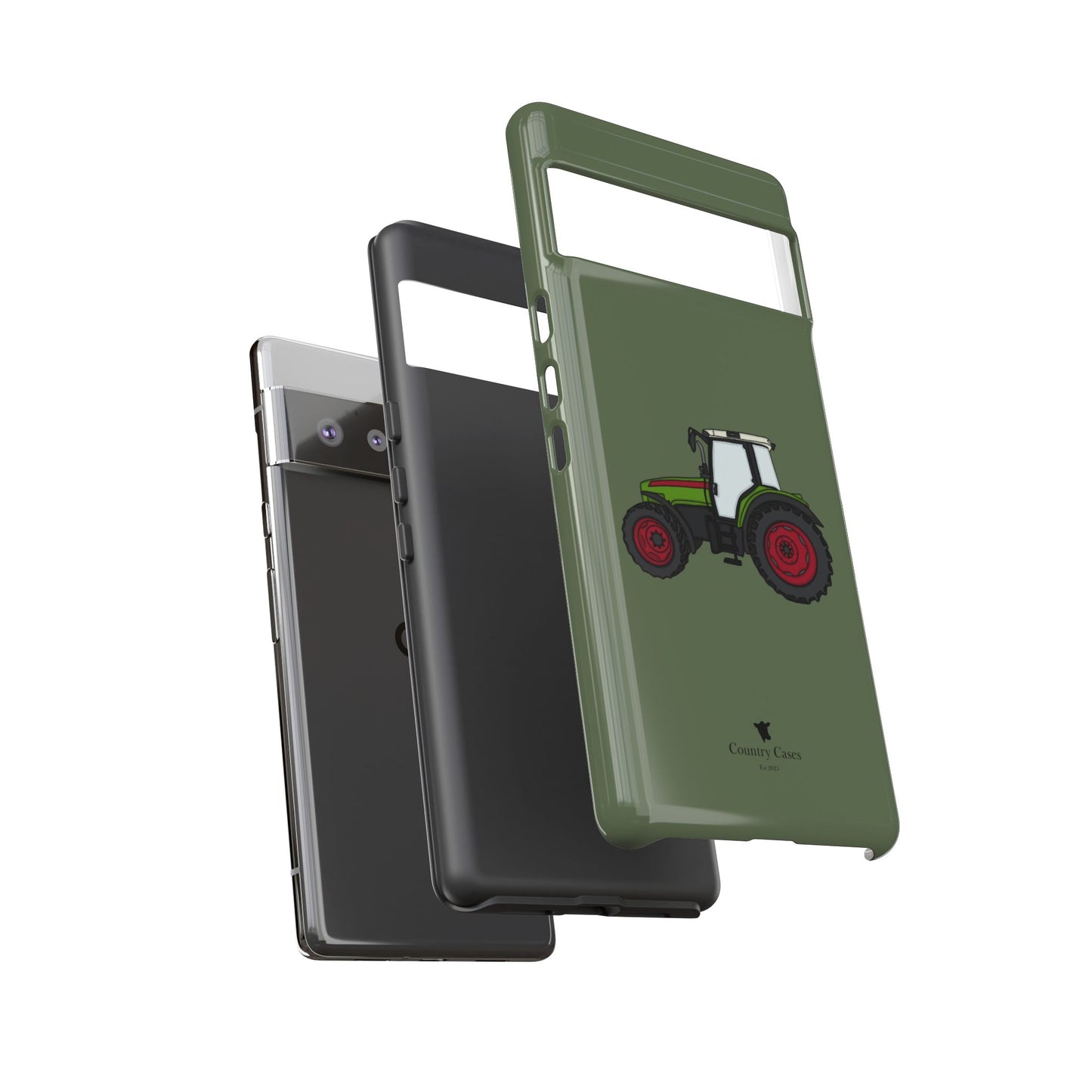 Android green tractor case
