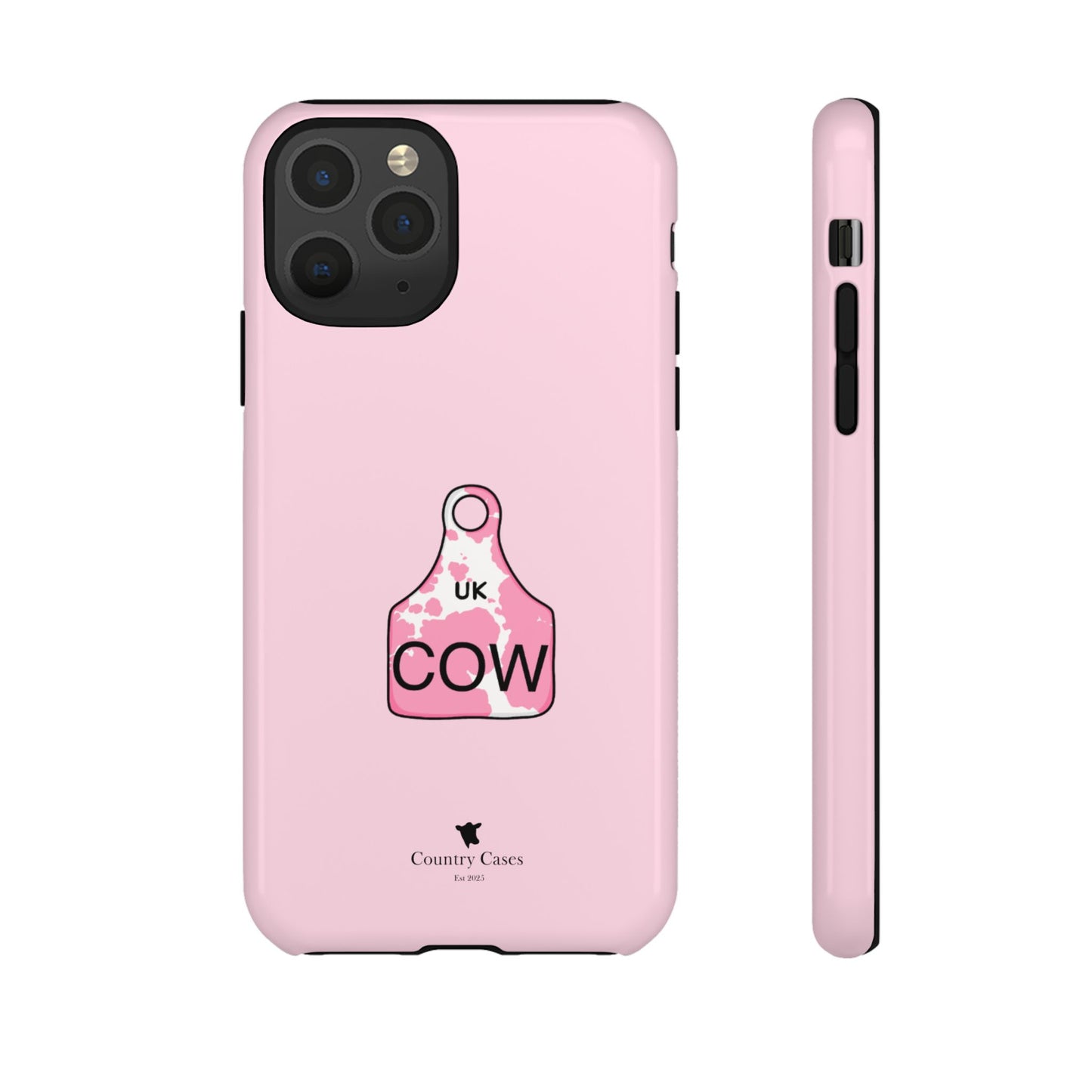 Pink ear tag case