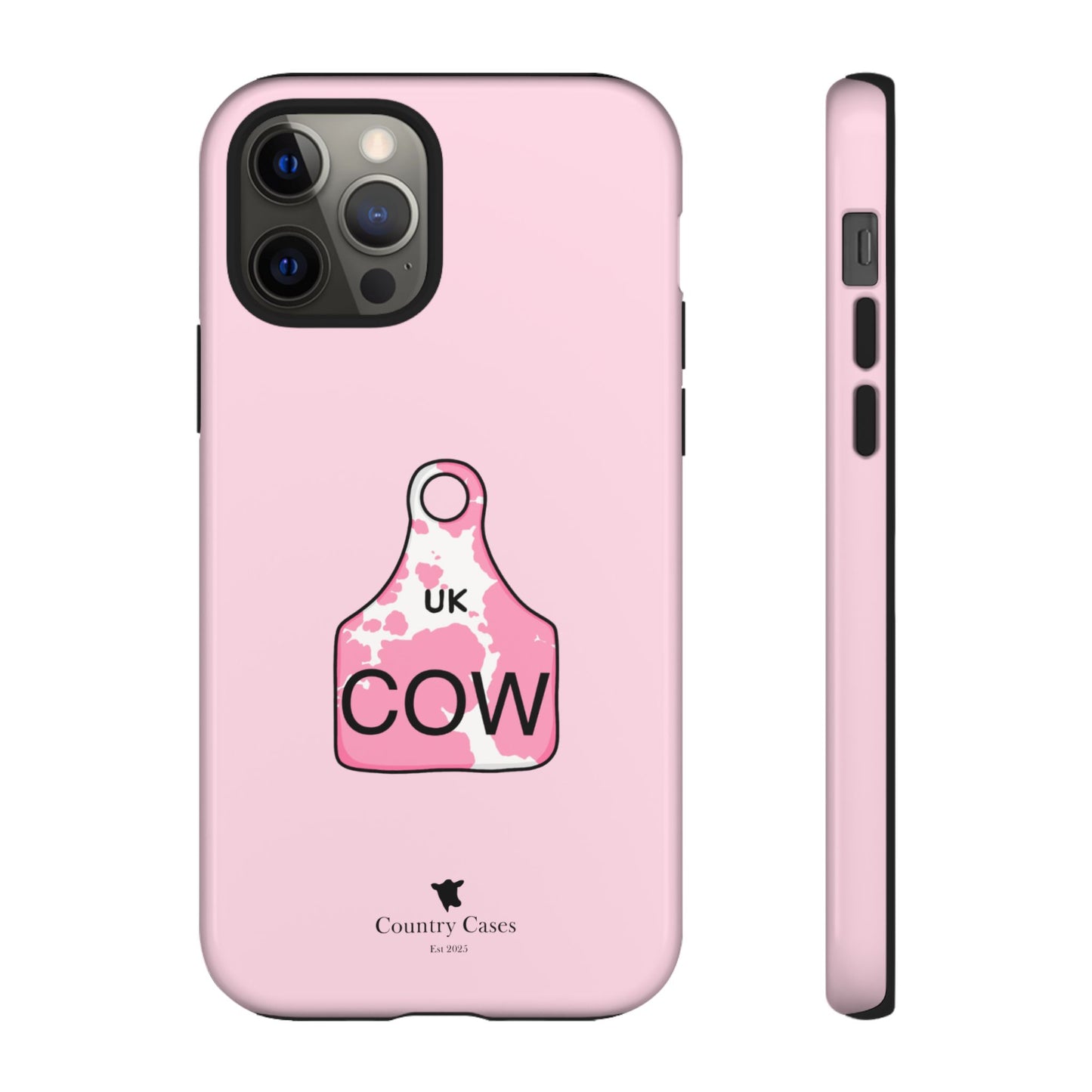 Pink ear tag case