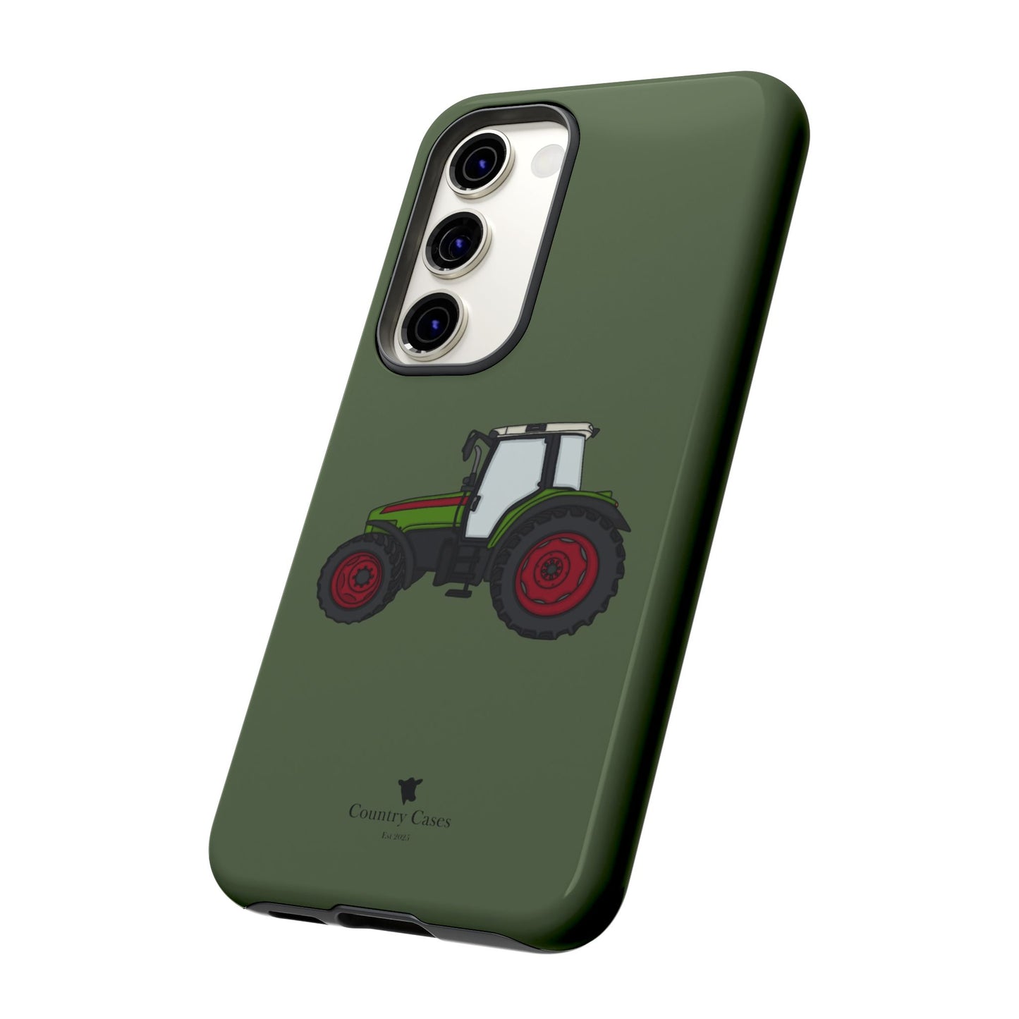 Android green tractor case