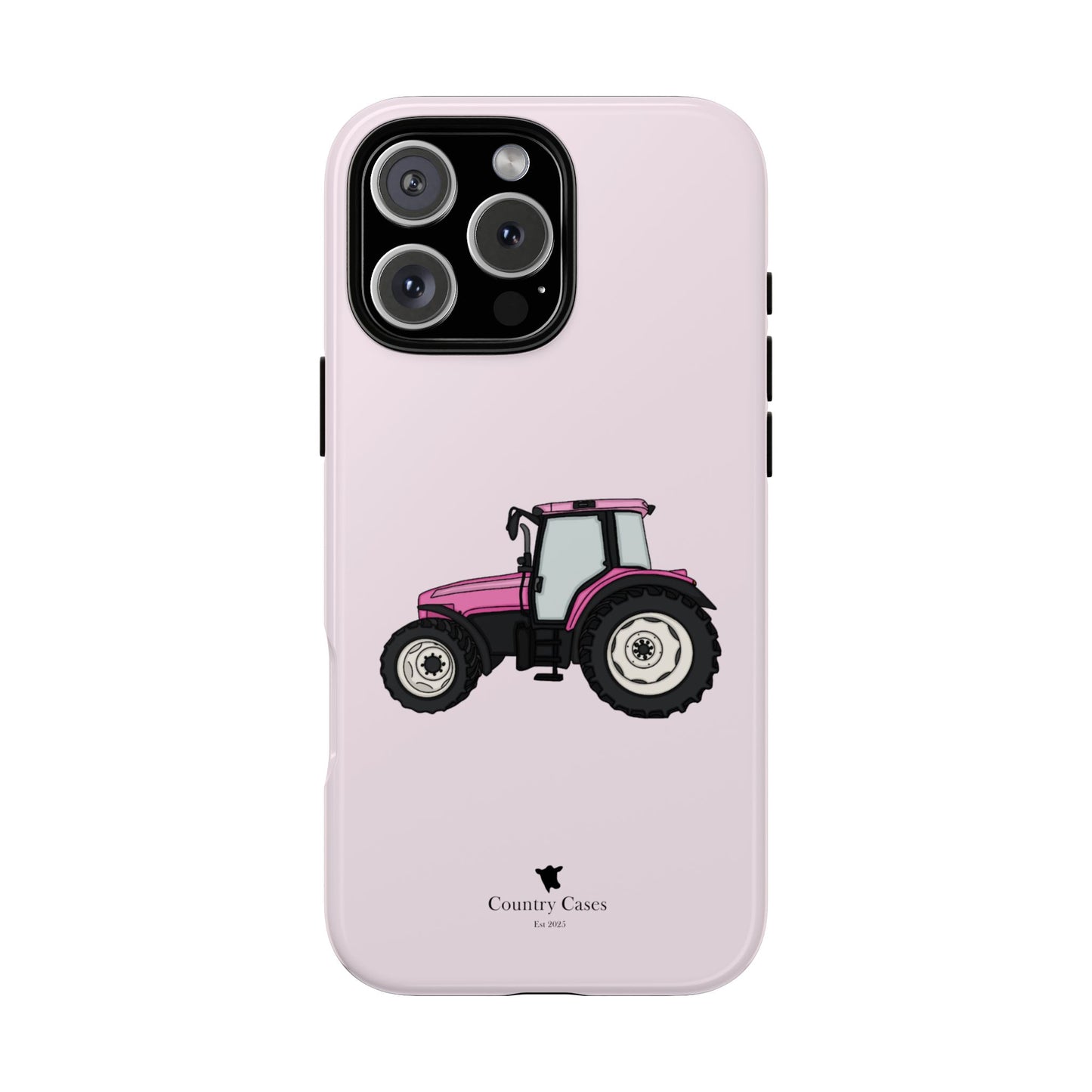 Pink tractor case