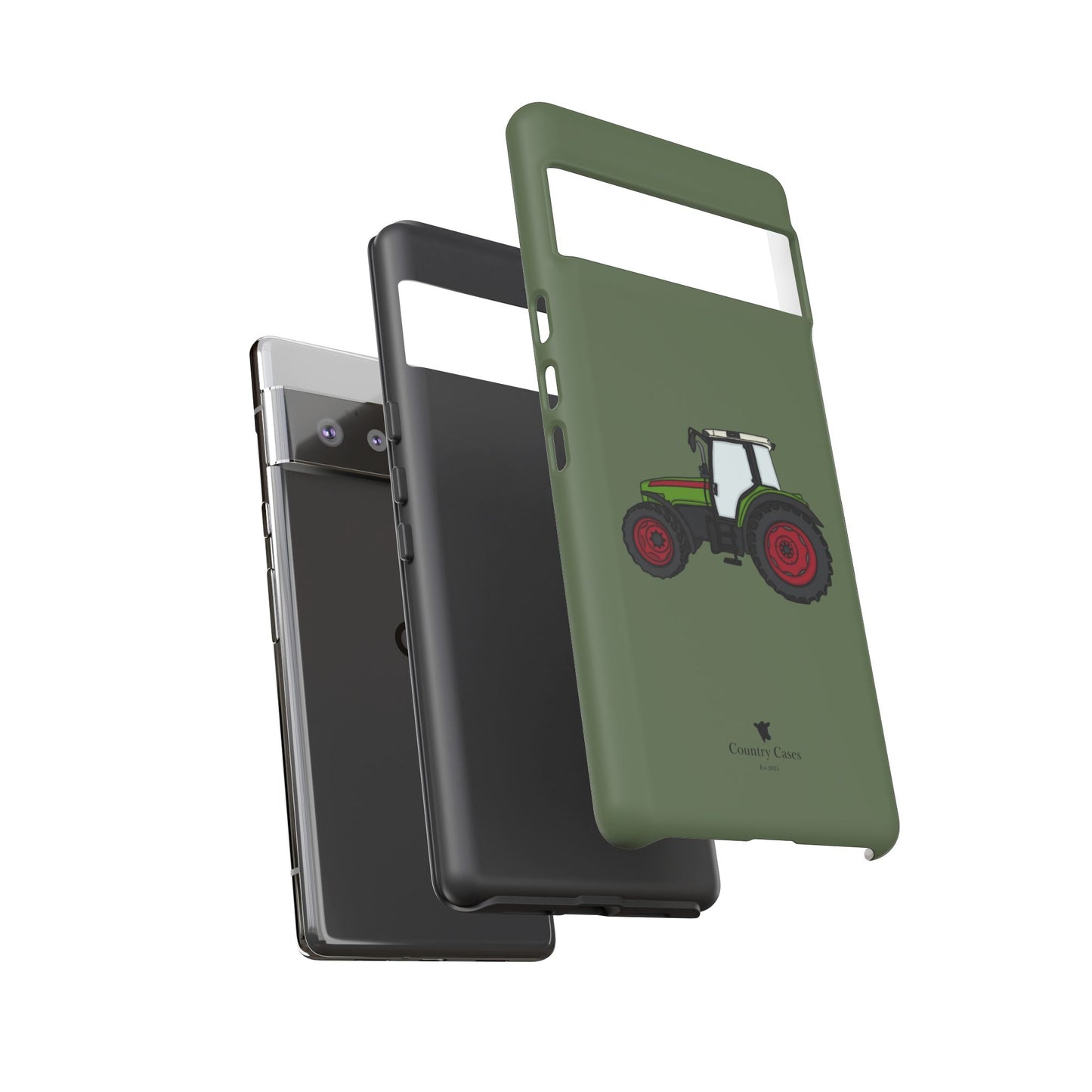 Android green tractor case