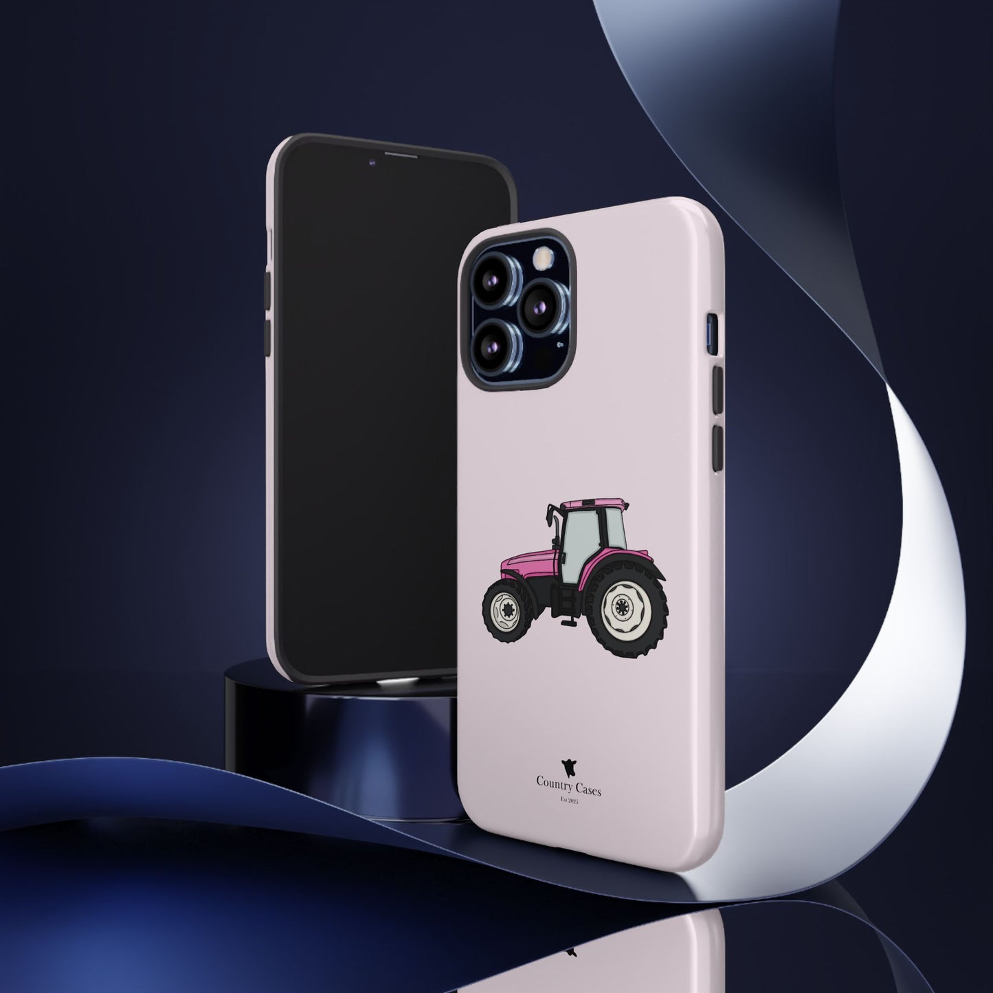 Pink tractor case