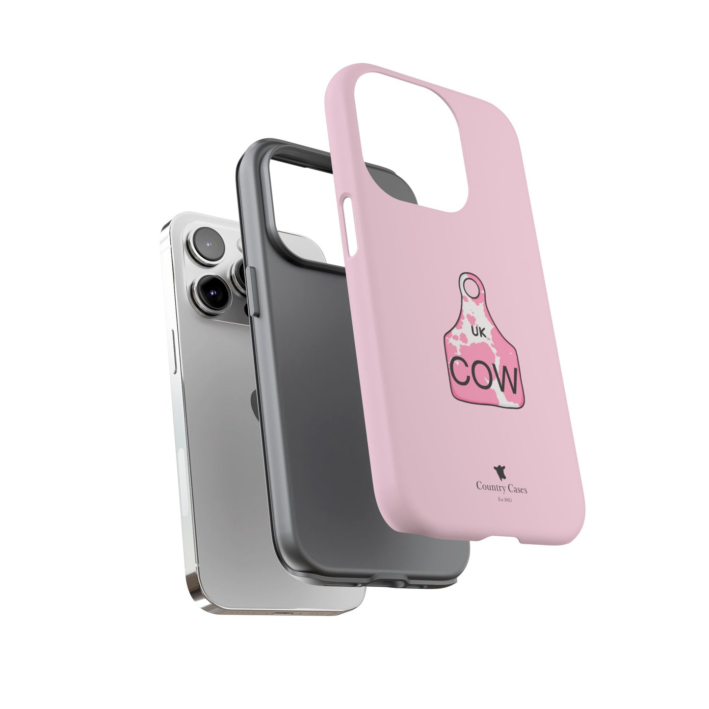 Pink ear tag case