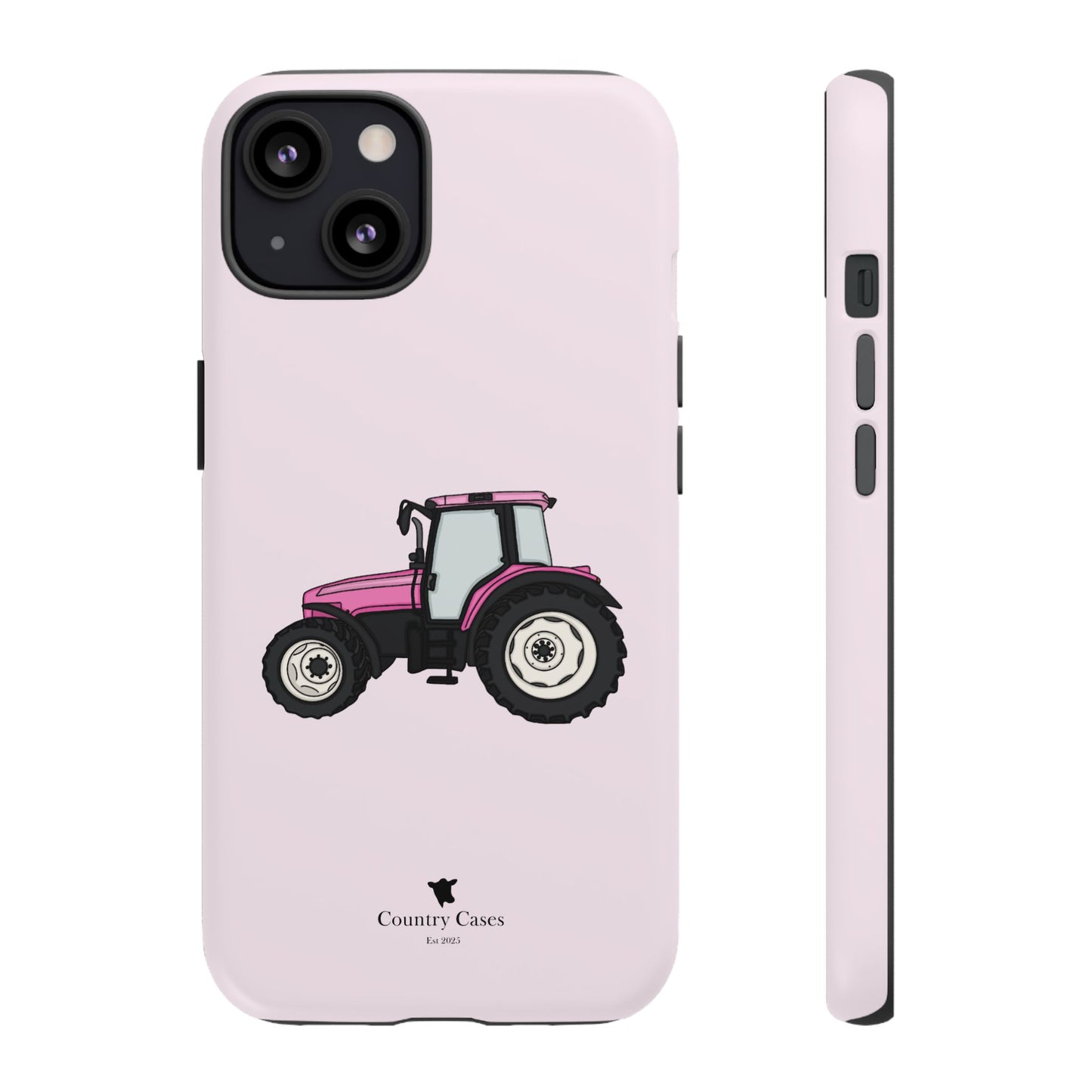Pink tractor case