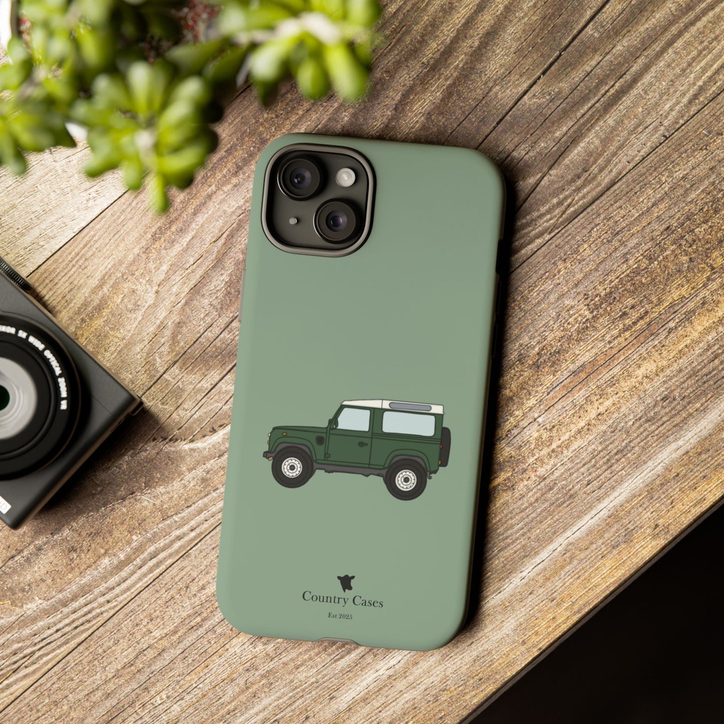 Green landy phone case