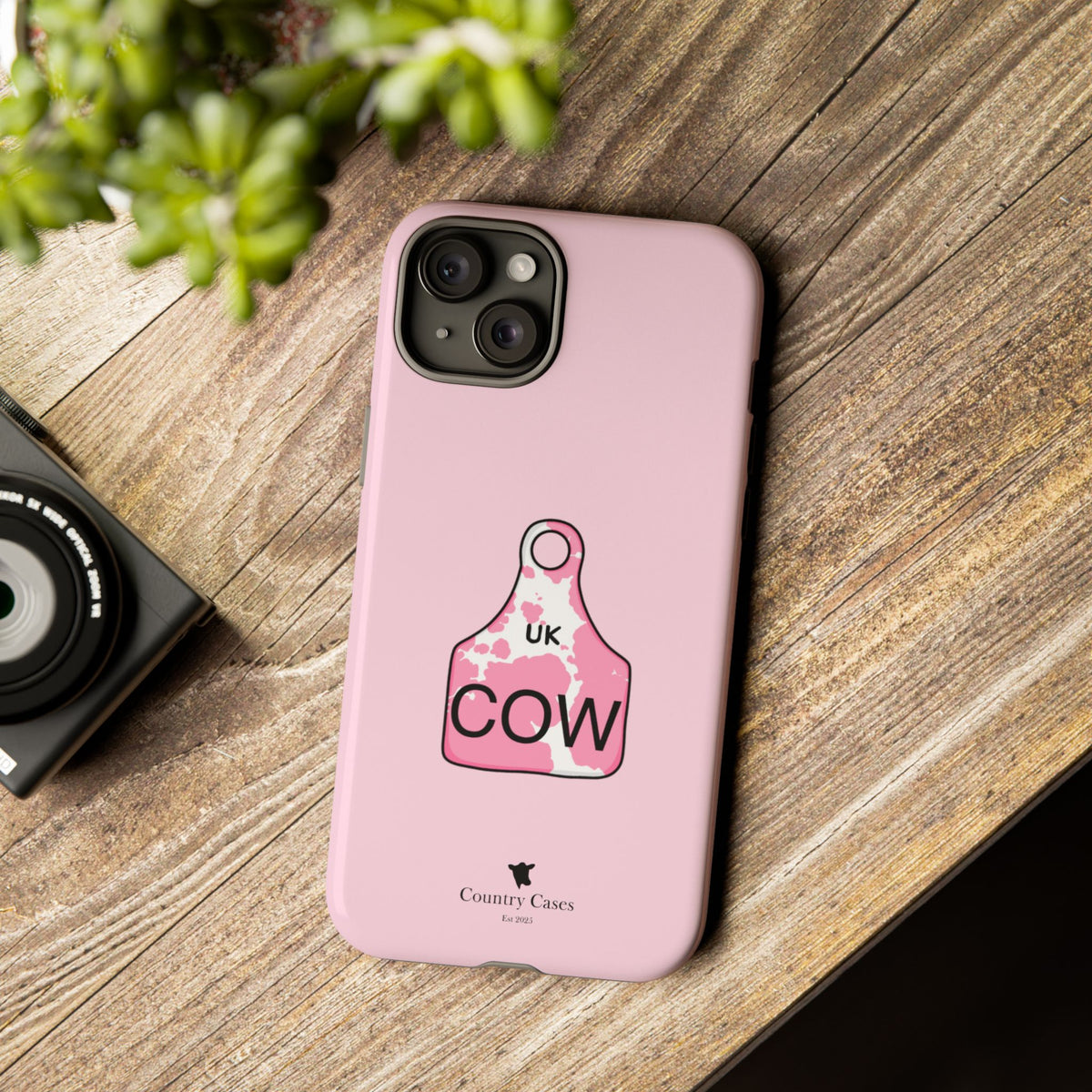 Pink Ear Tag Case