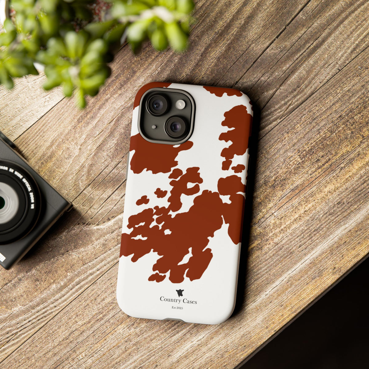 Red Cow Print Case