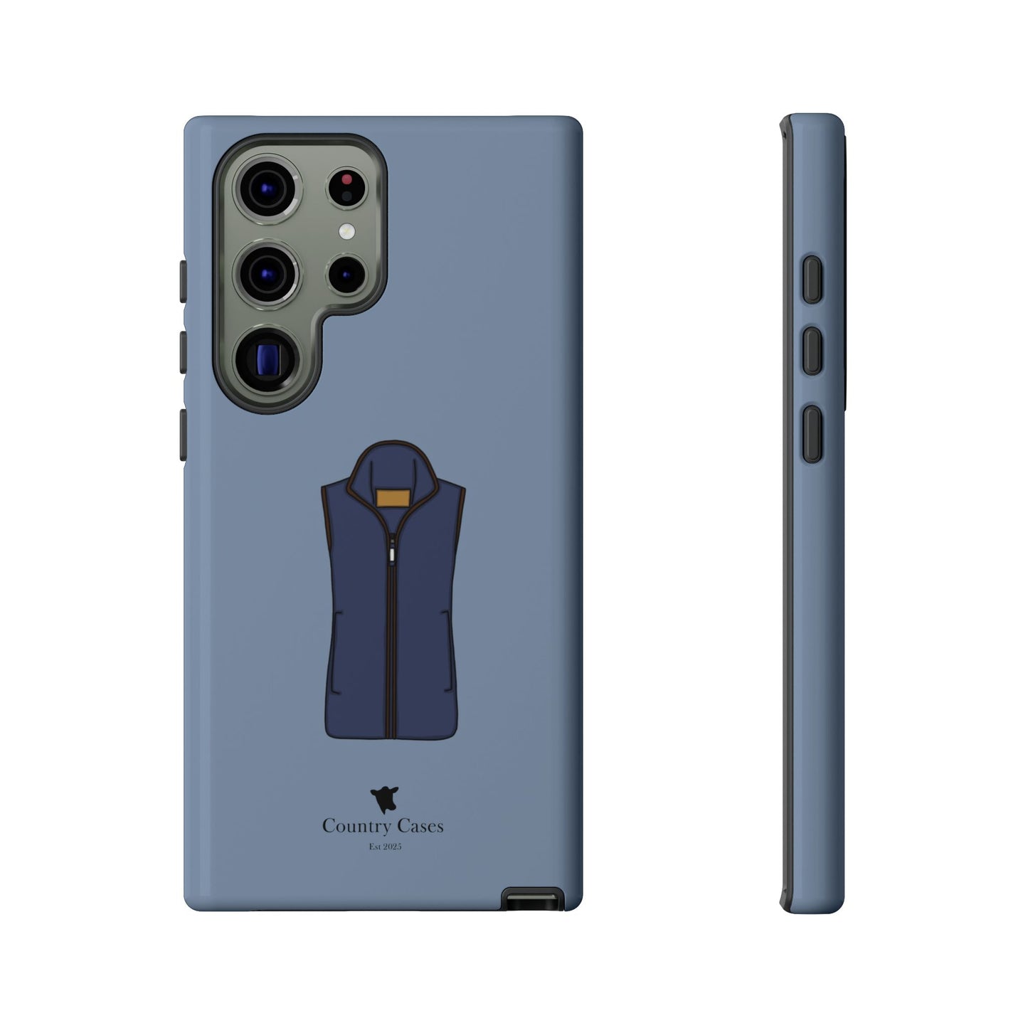 Android blue waistcoat case