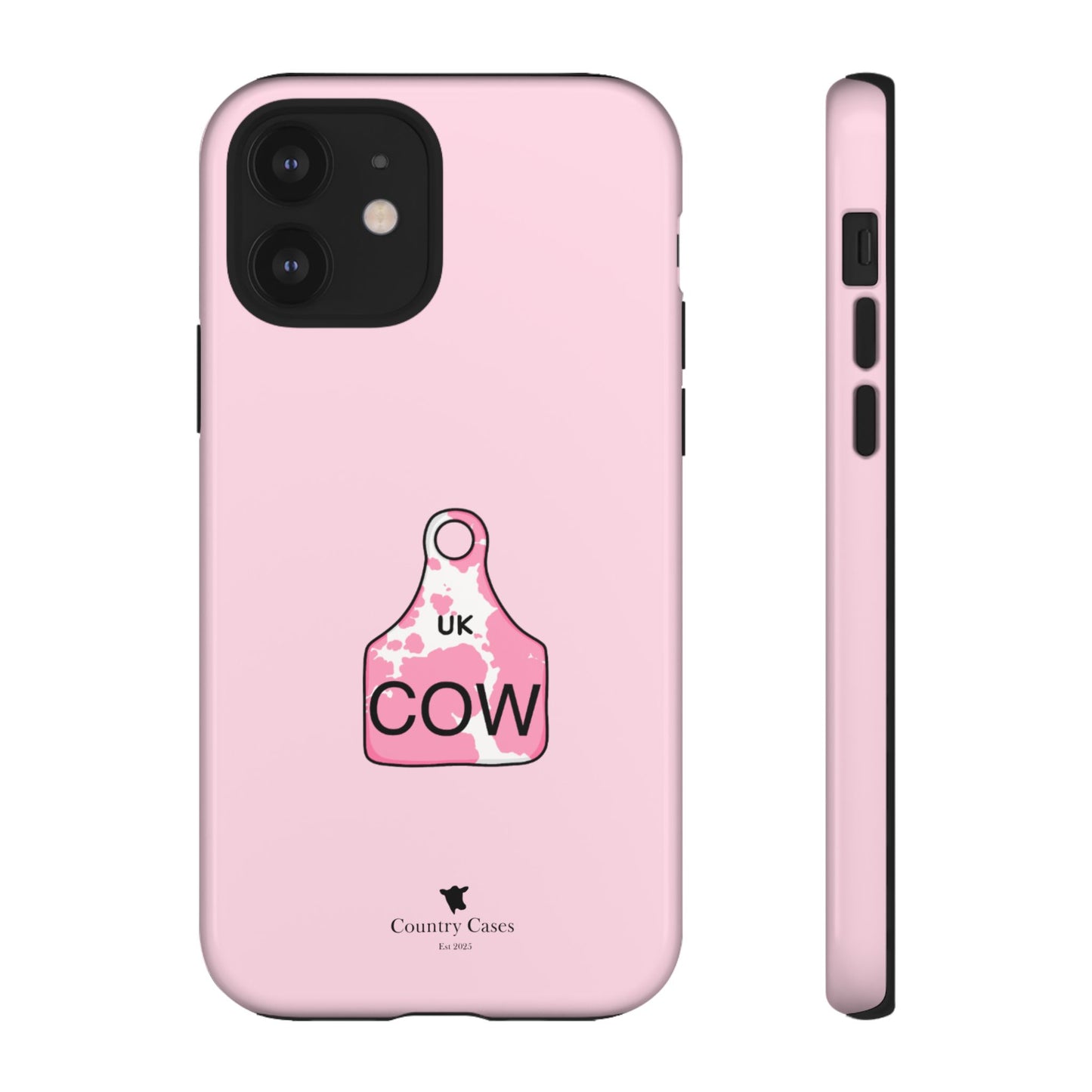 Pink ear tag case