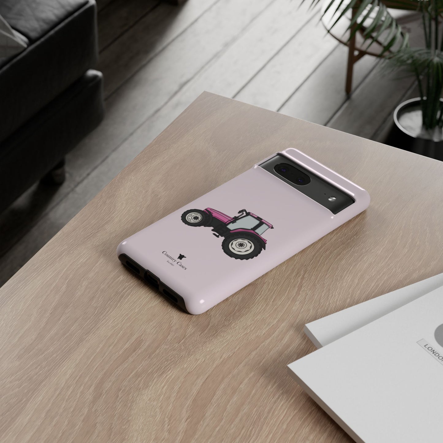 Android pink tractor case