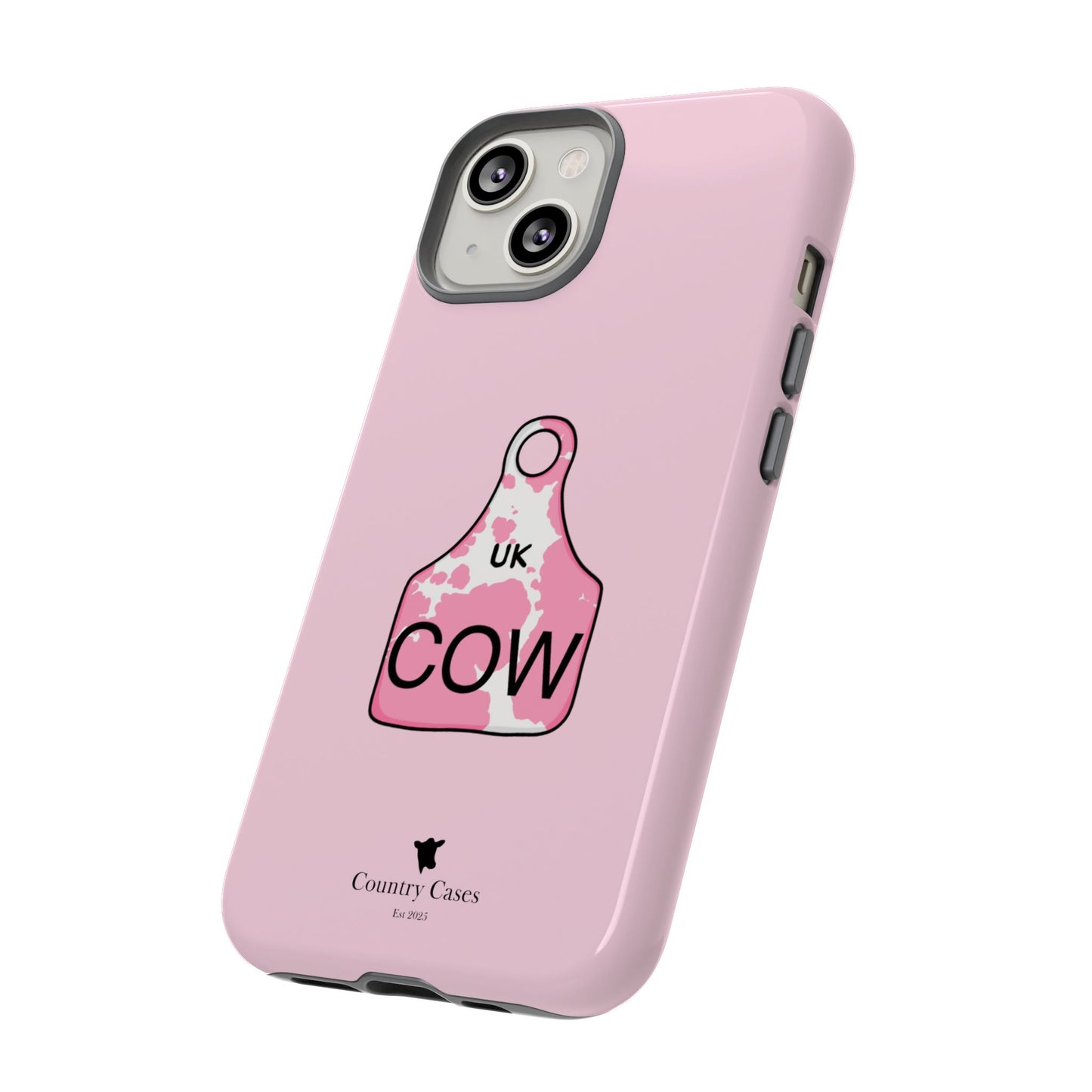 Pink ear tag case