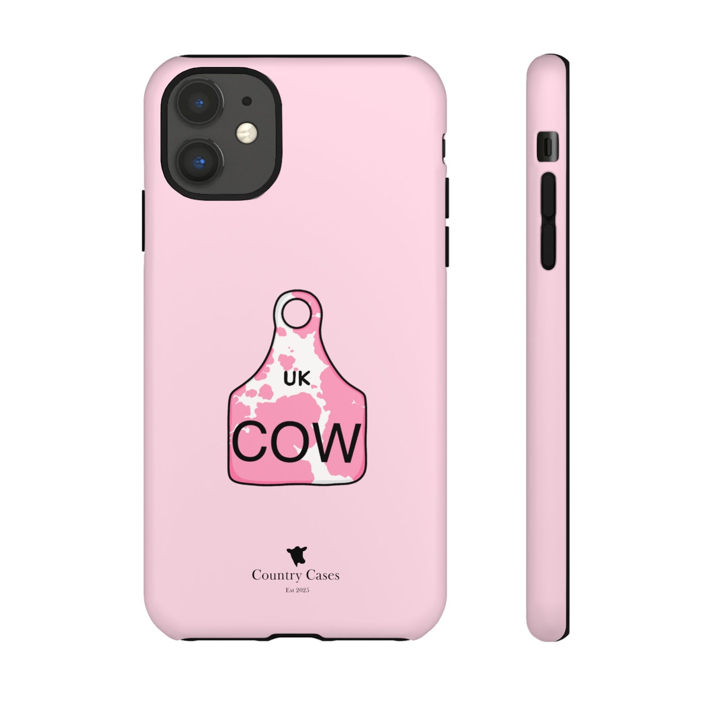 Pink ear tag case