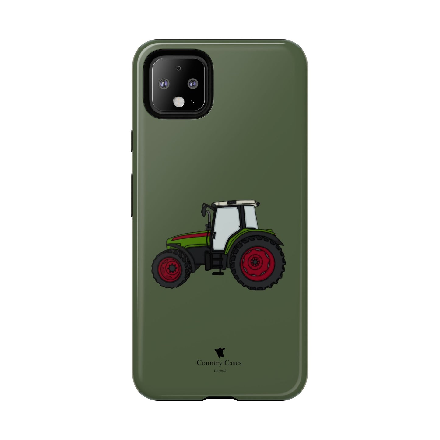 Android green tractor case