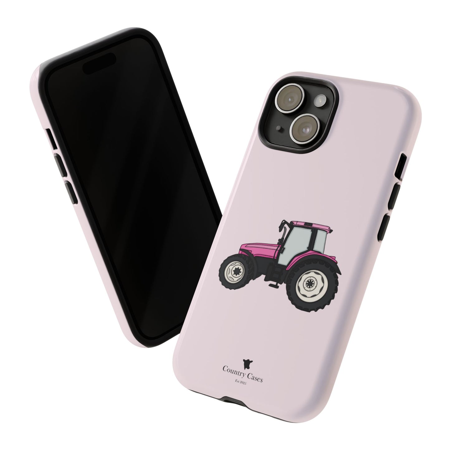 Pink tractor case