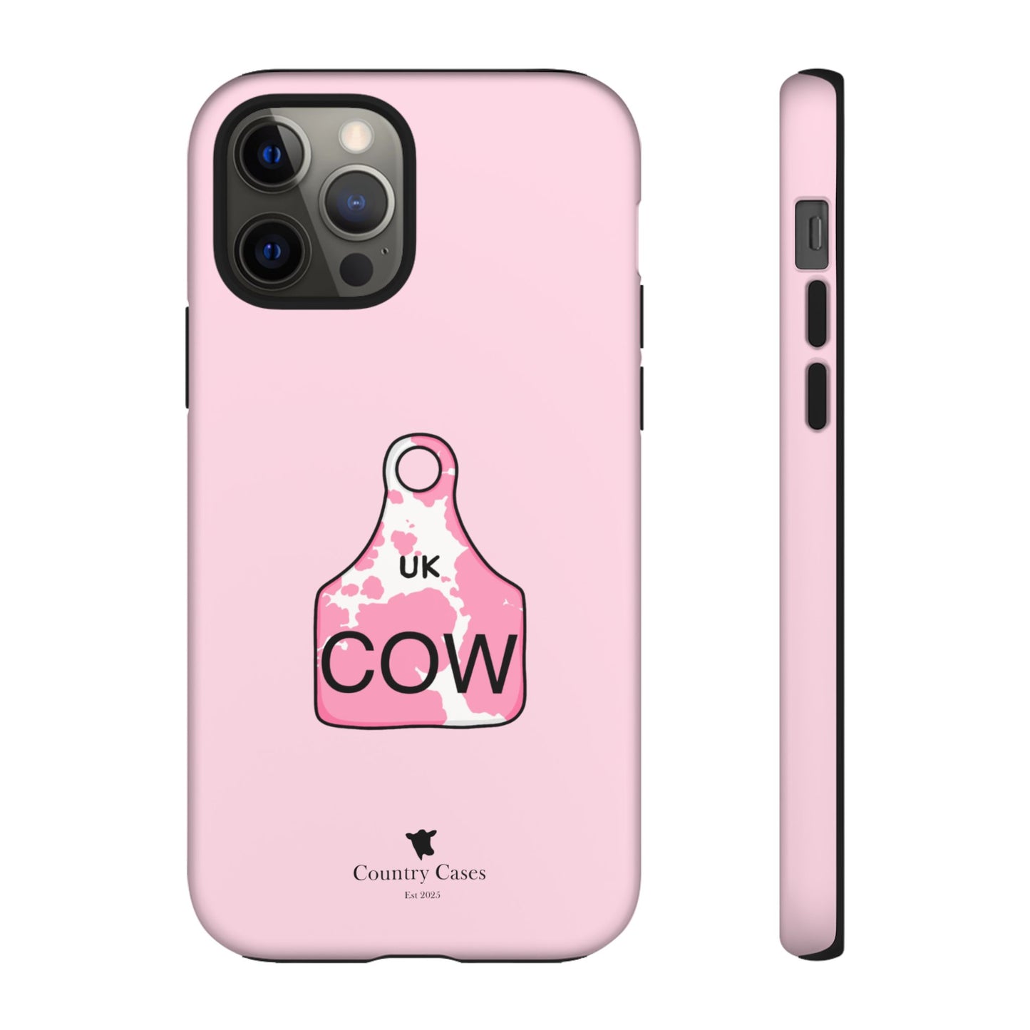 Pink ear tag case