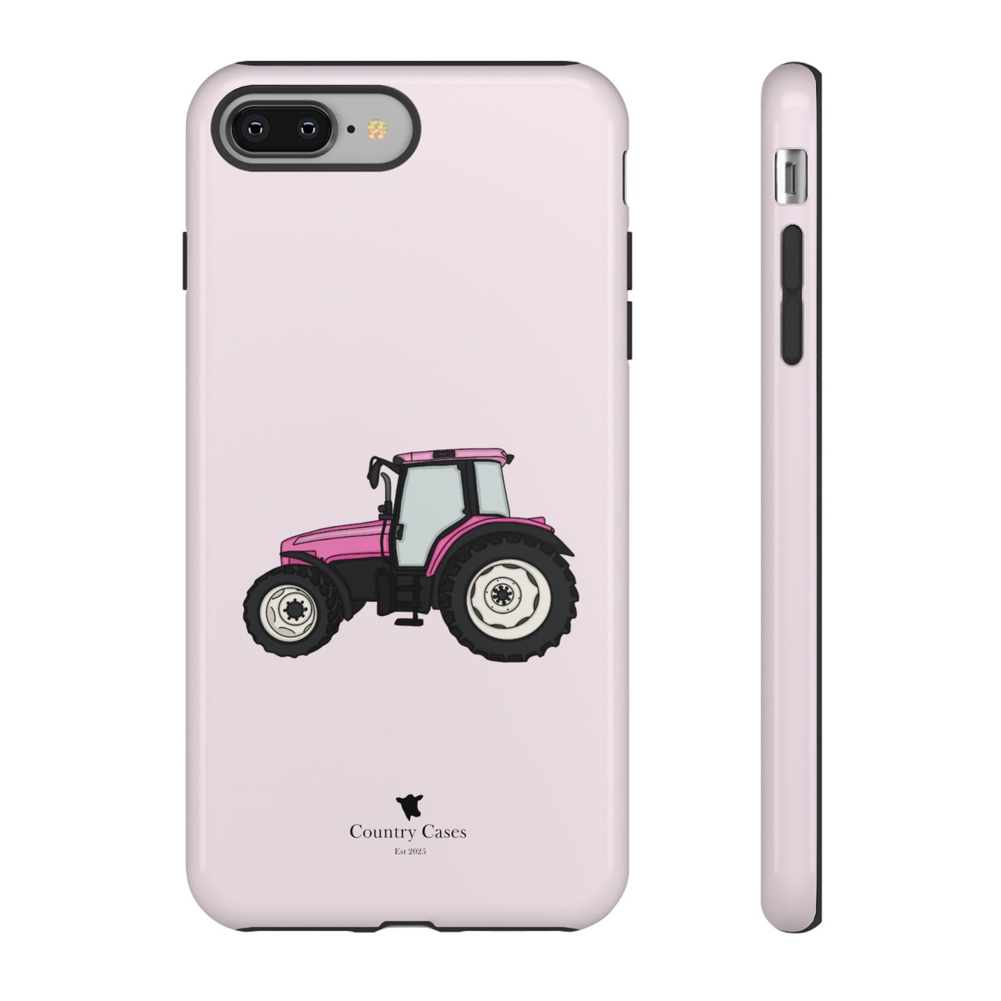 Pink tractor case