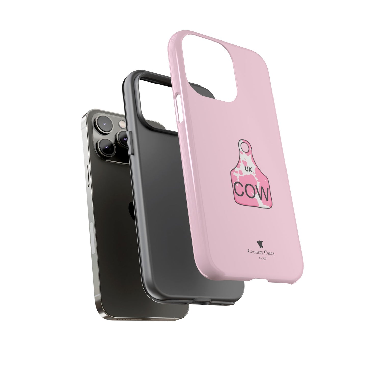 Pink ear tag case