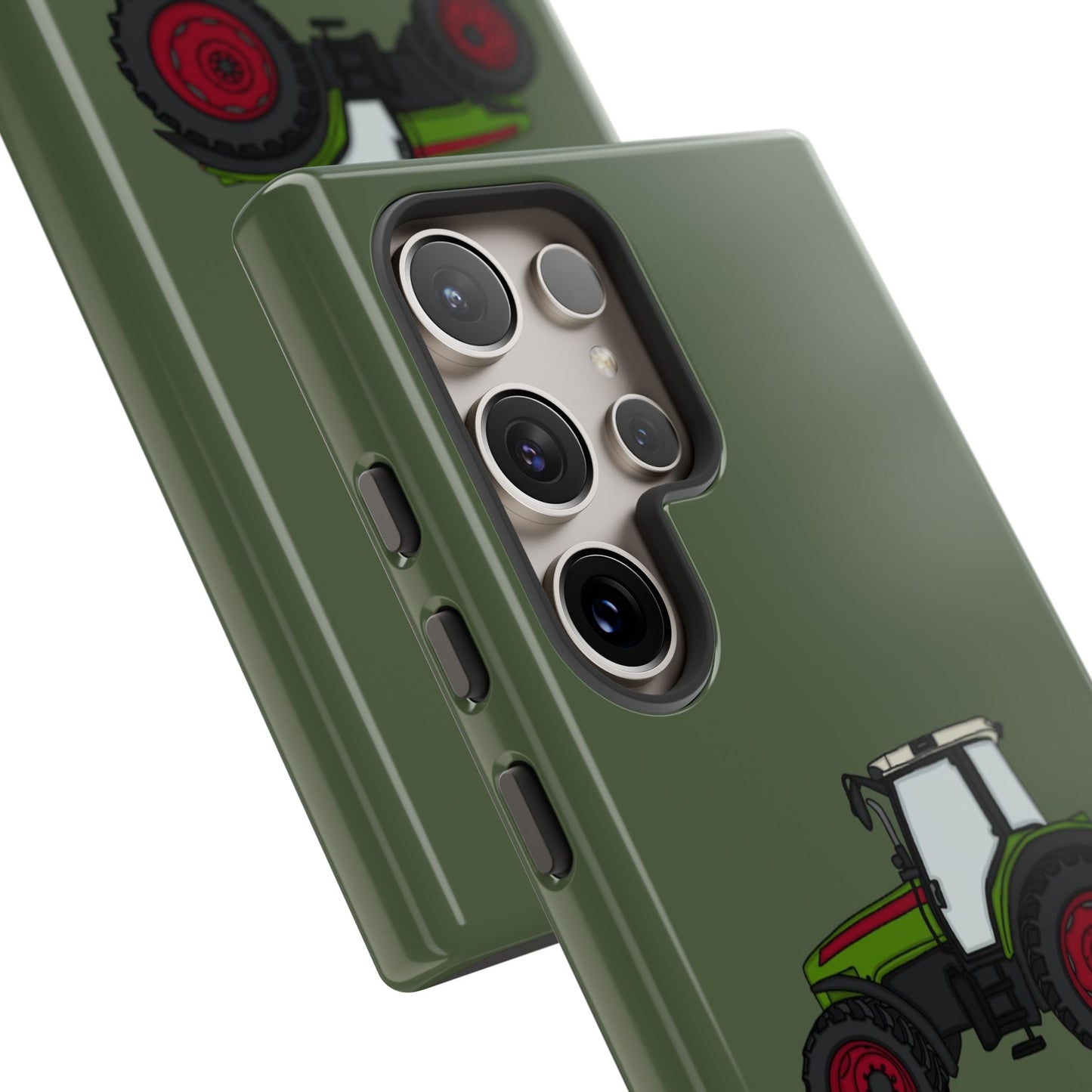 Android green tractor case