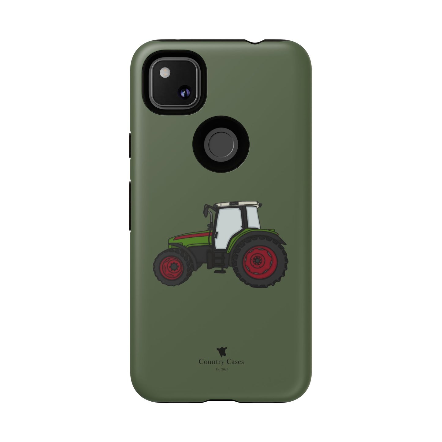 Android green tractor case