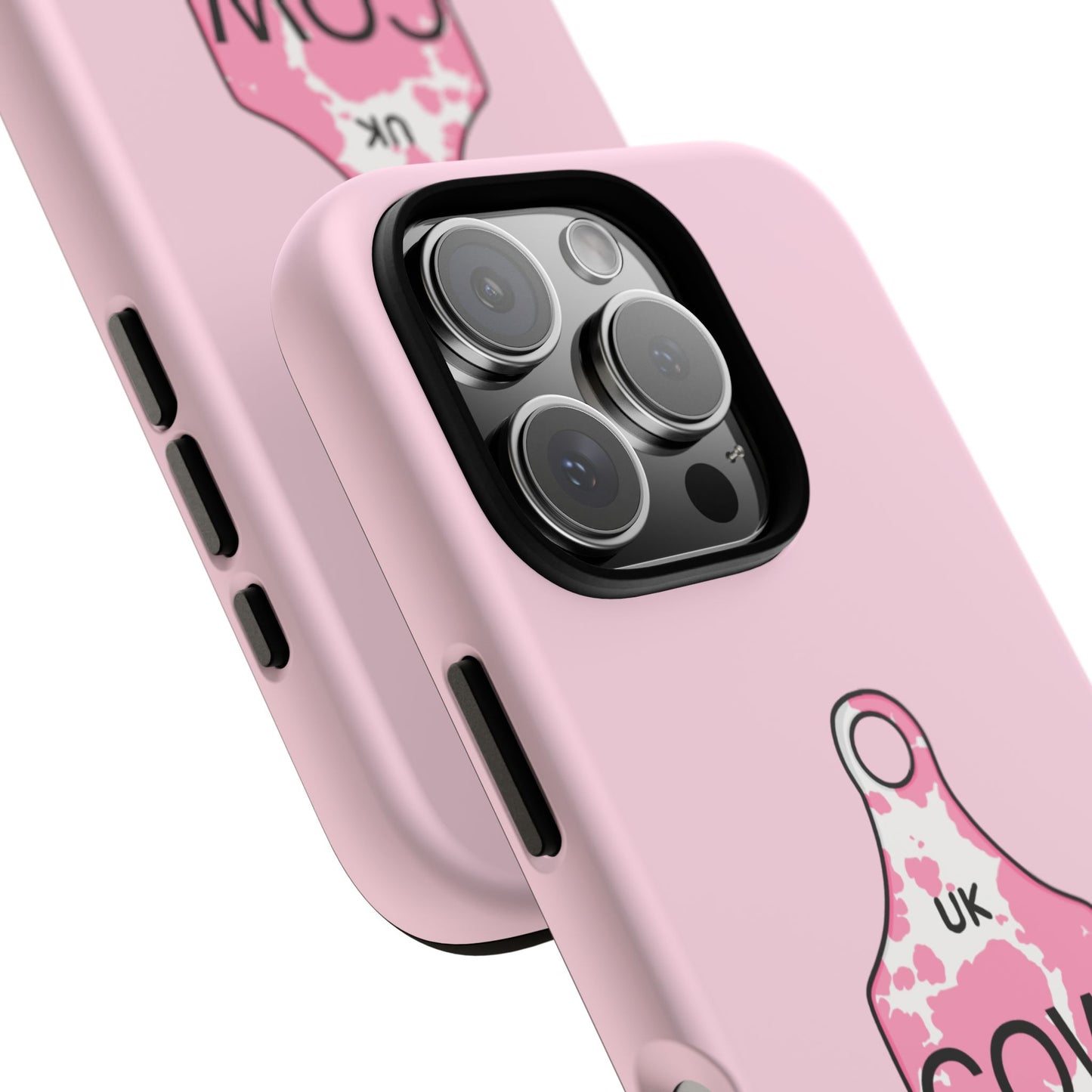 Pink ear tag case