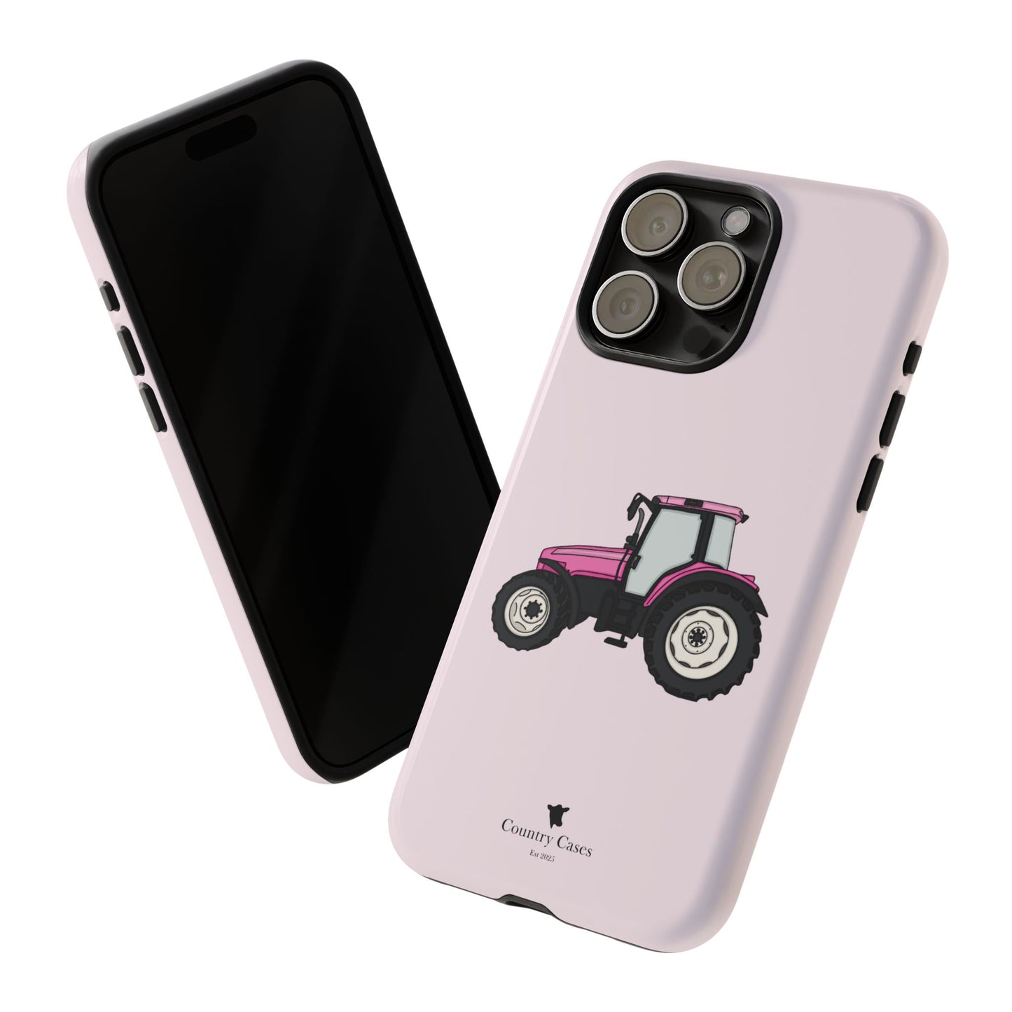 Pink tractor case