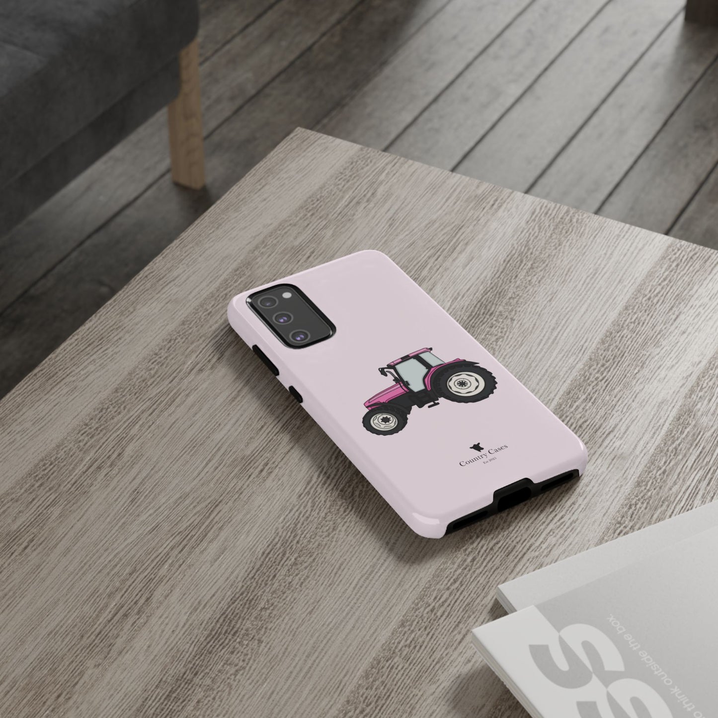 Android pink tractor case