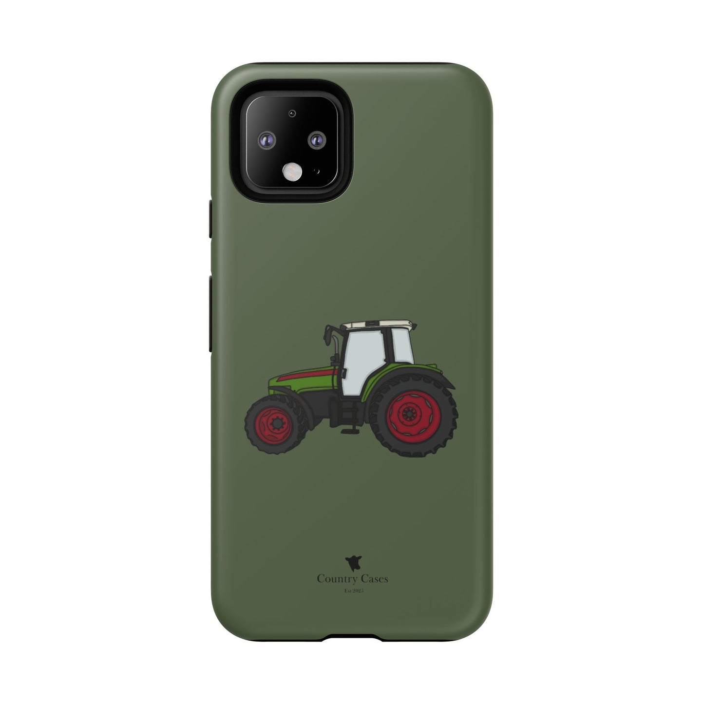 Android green tractor case