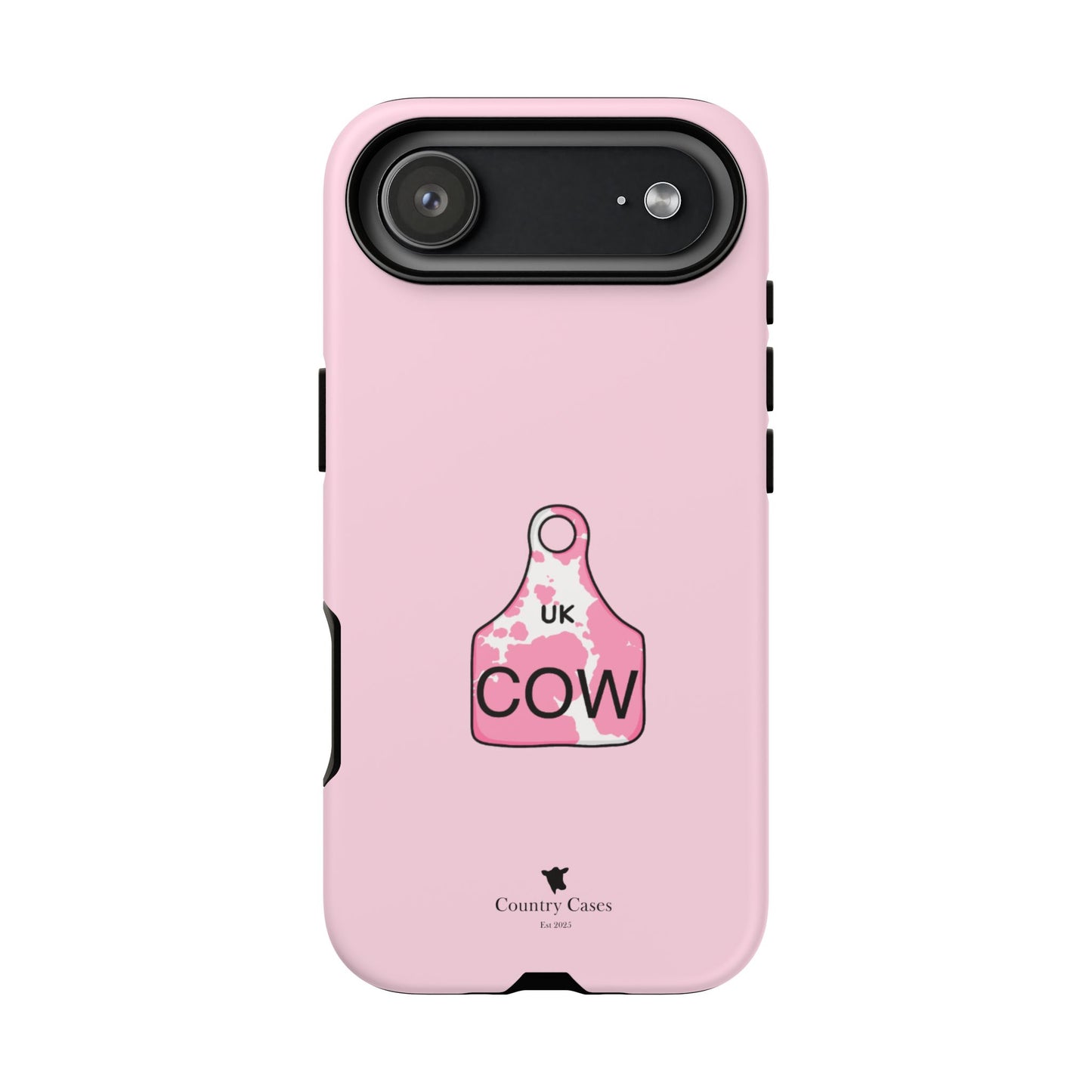 Pink ear tag case