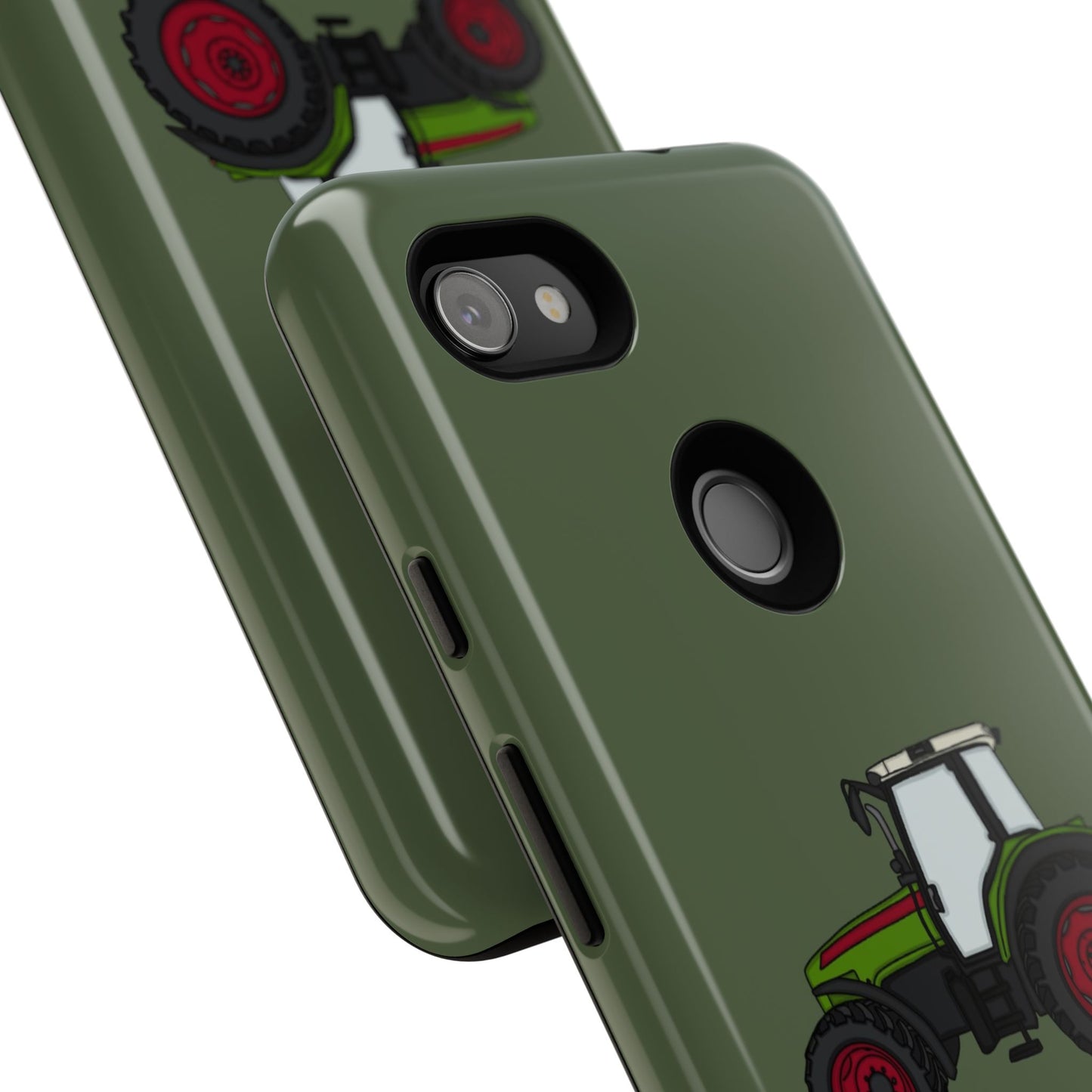 Android green tractor case