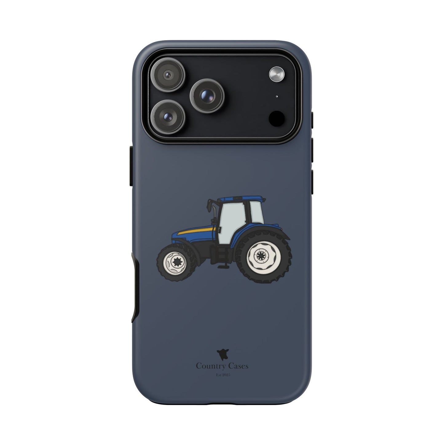 Blue tractor case