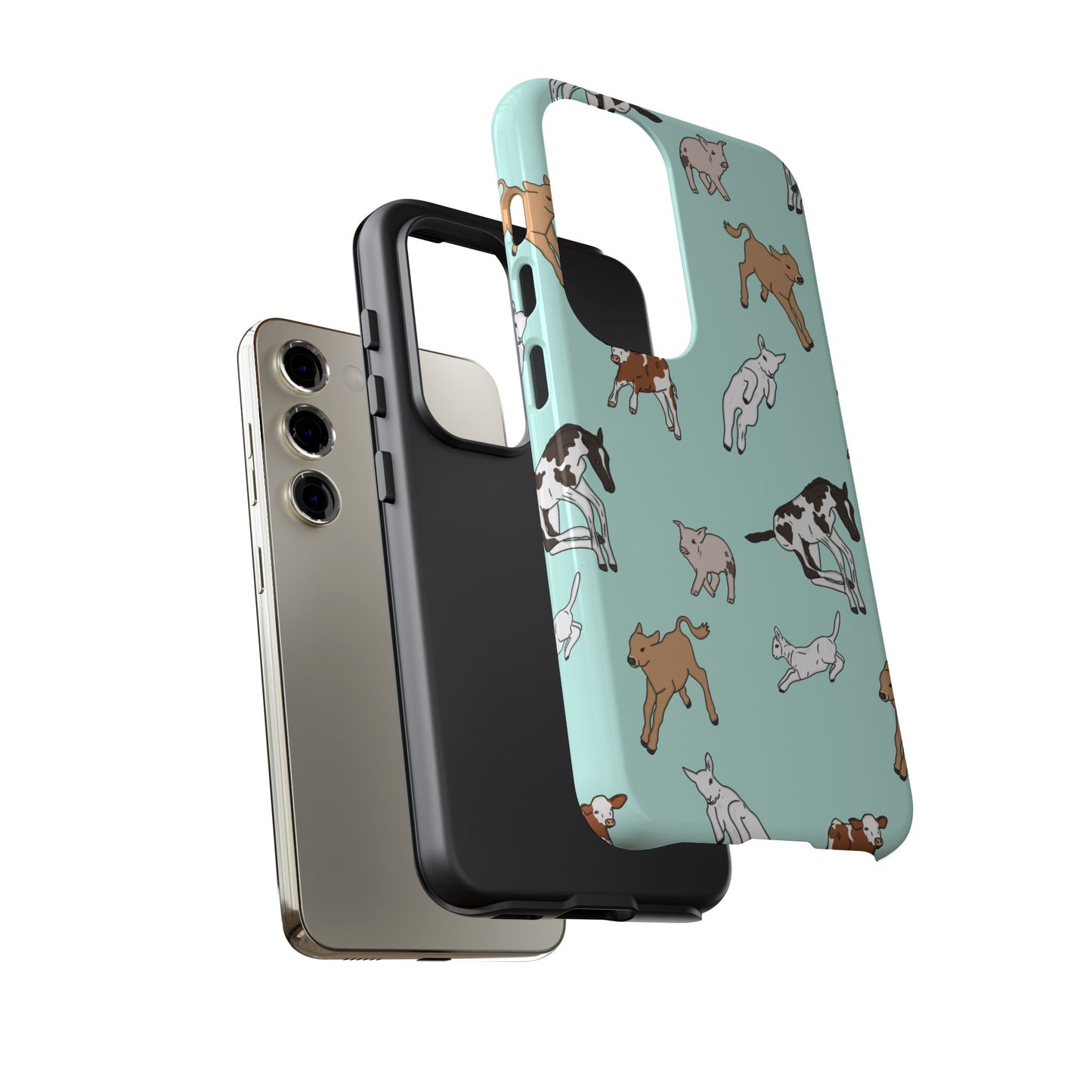 Android farmyard Freinds Blue Case