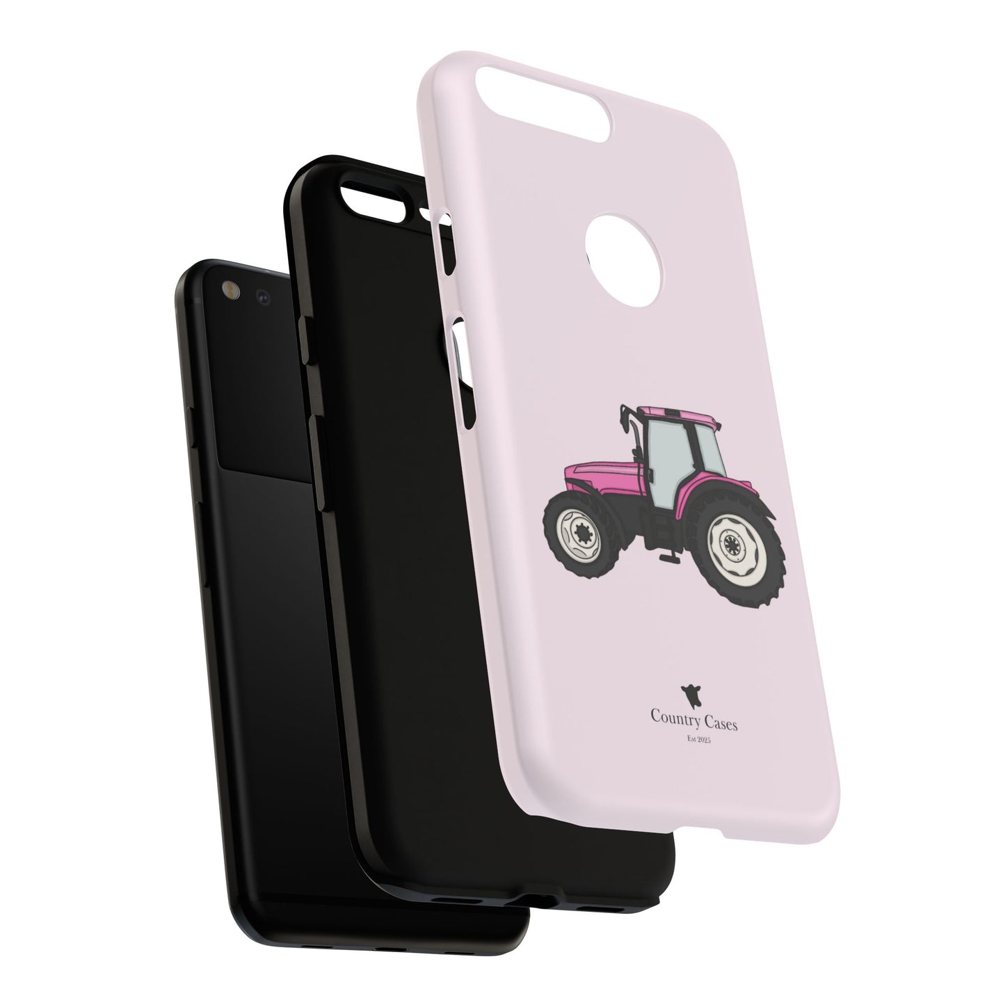 Android pink tractor case