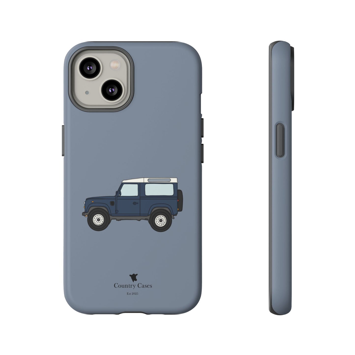 Blue landy phone case