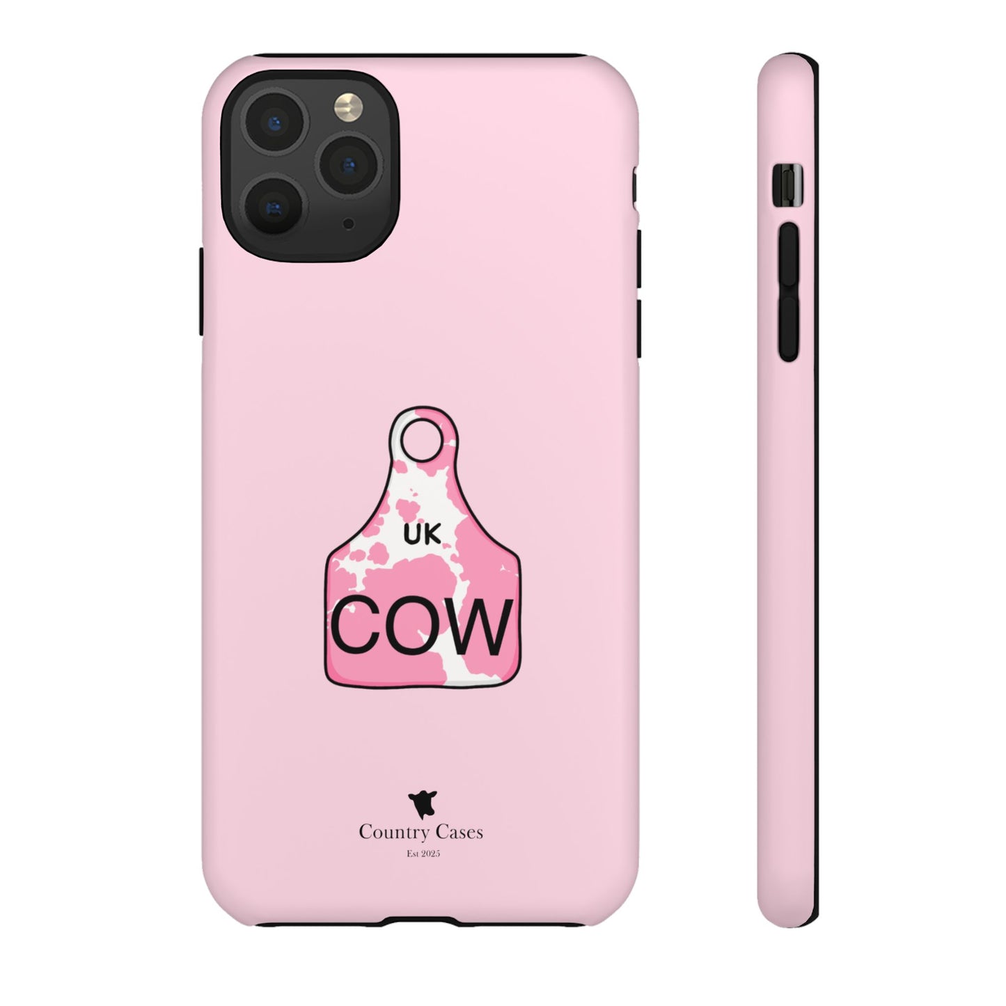 Pink ear tag case